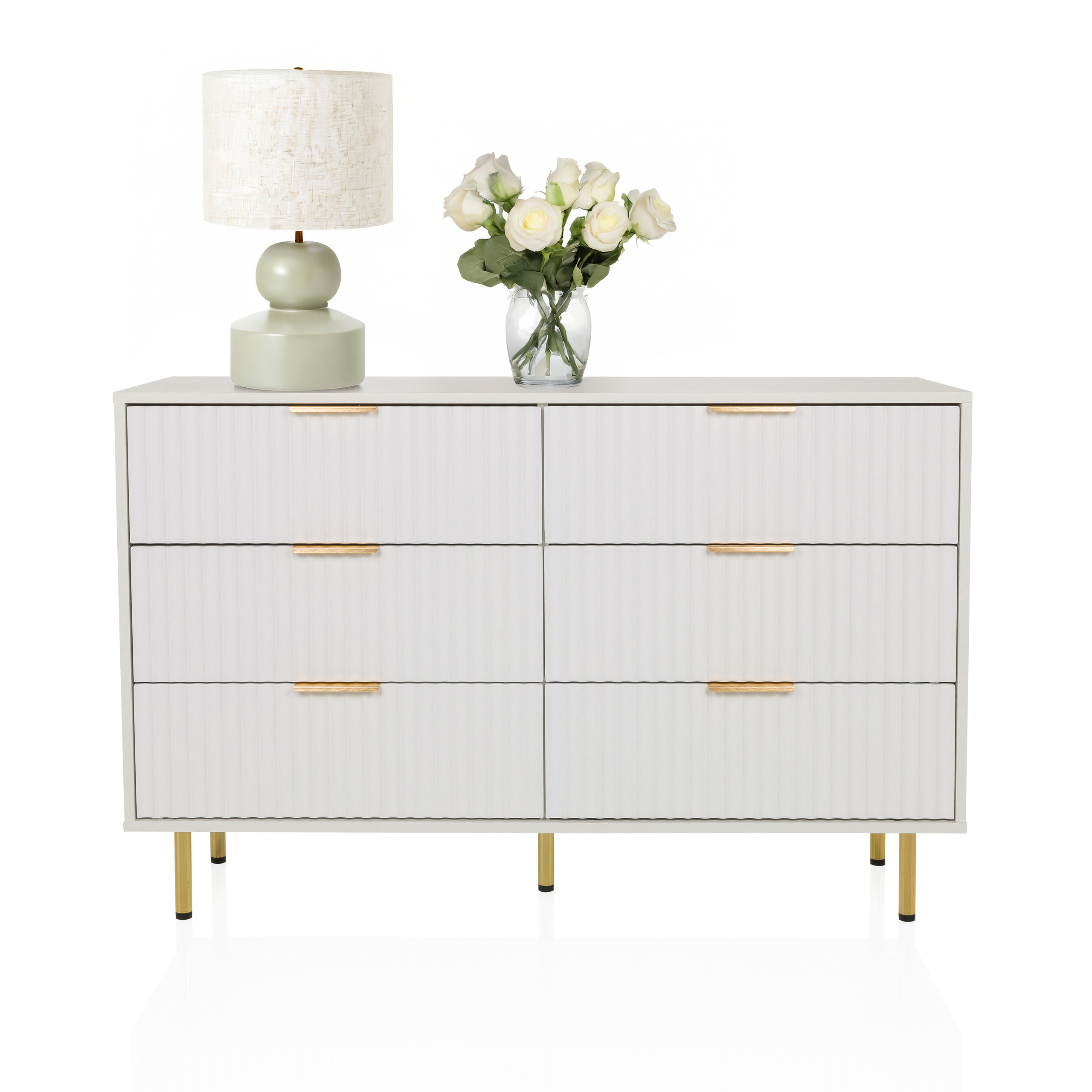HJELLE White chest of drawers