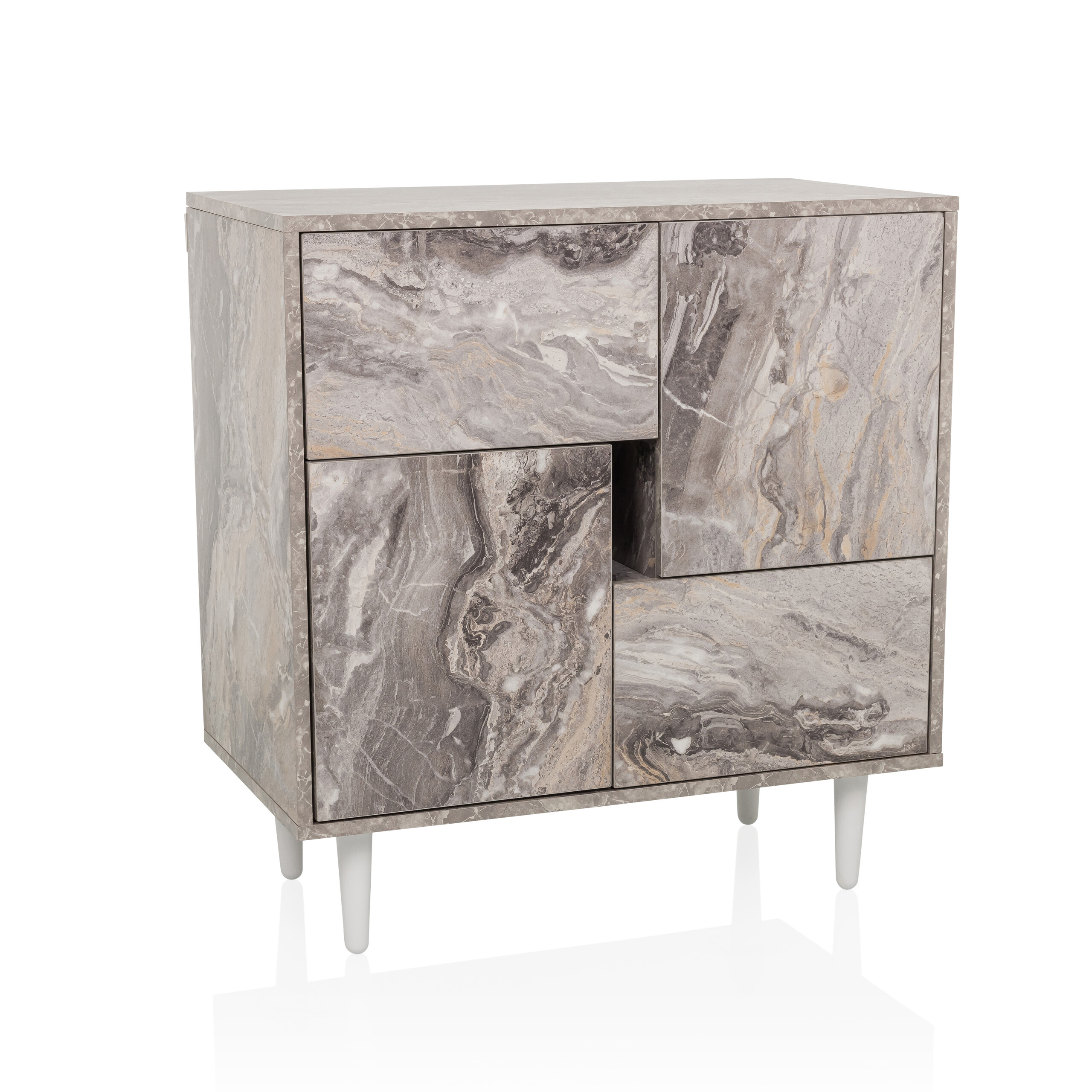 LYKKJA Chest of drawers Grey