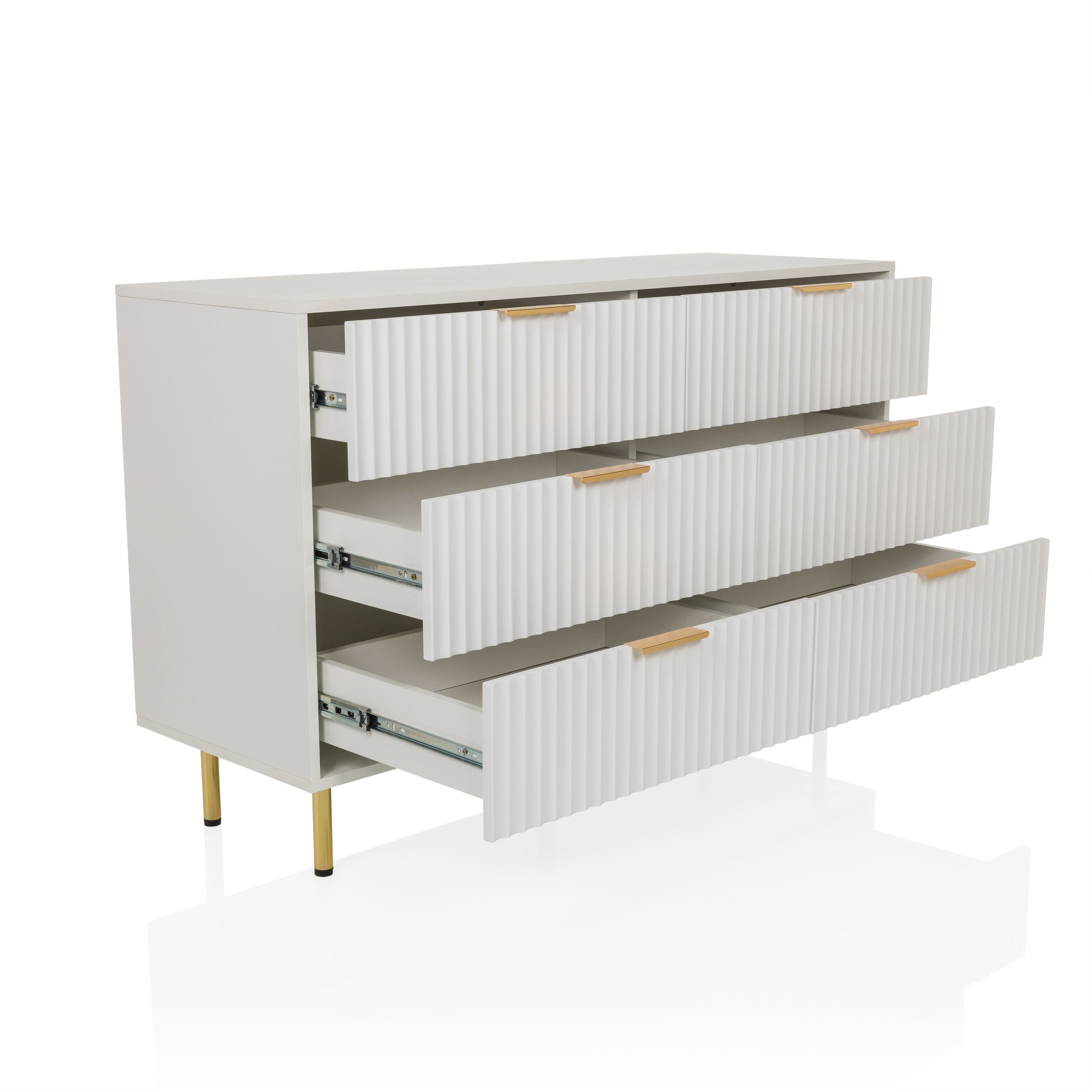 HJELLE White chest of drawers