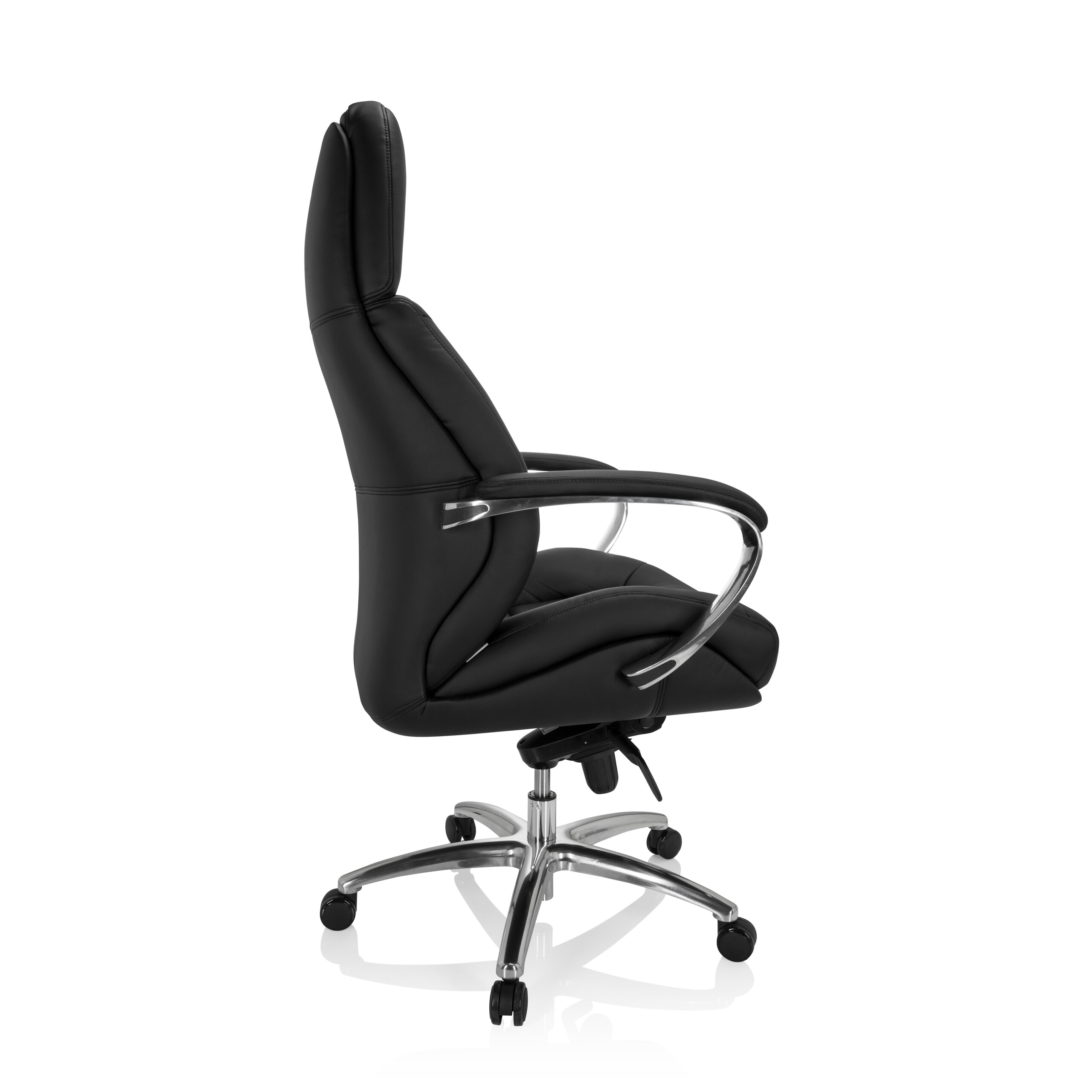 BRENTON XXL Office chair Faux leather Black