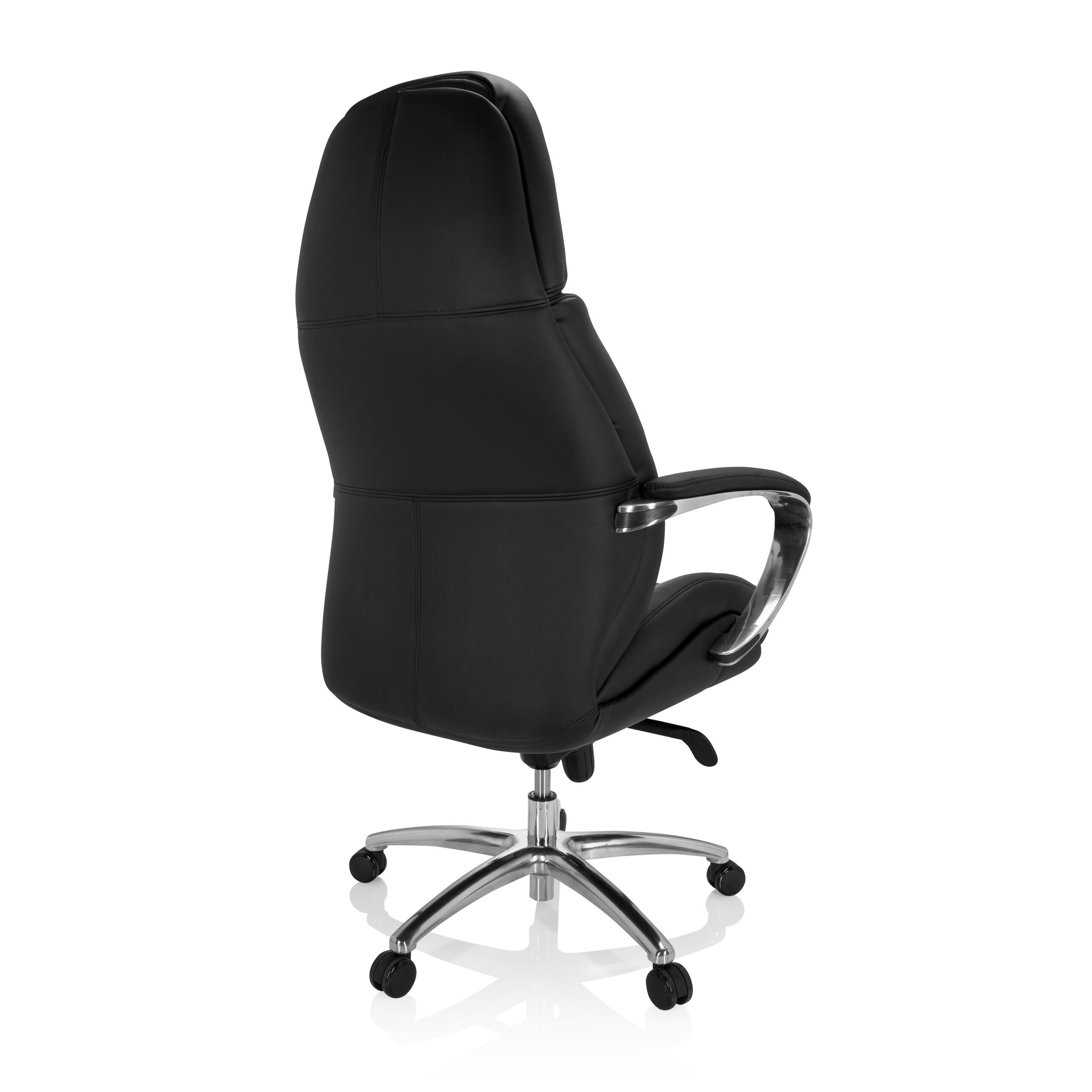 BRENTON XXL Office chair Faux leather Black