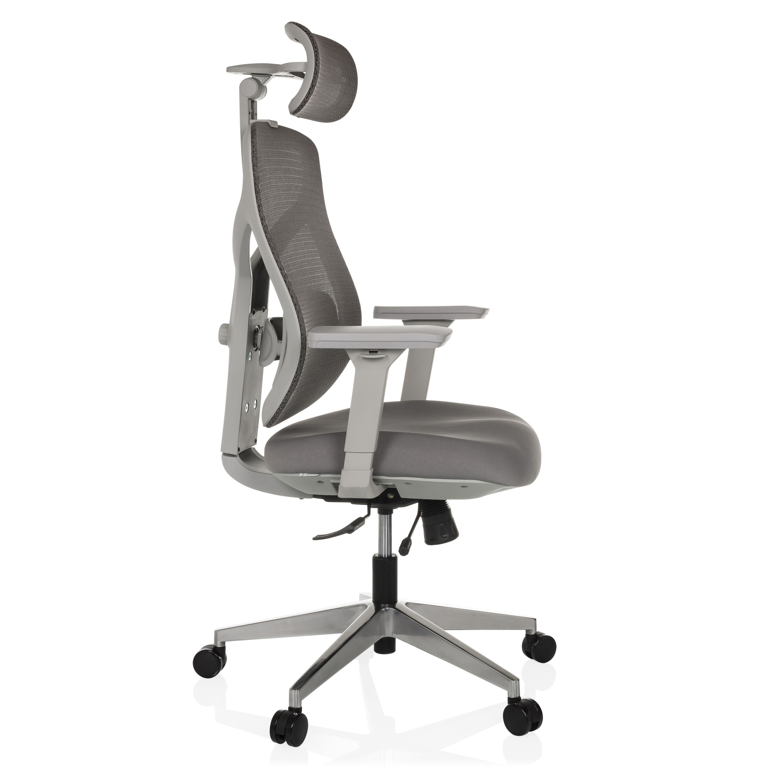 CASSILIS W Office chair Mesh fabric Grey
