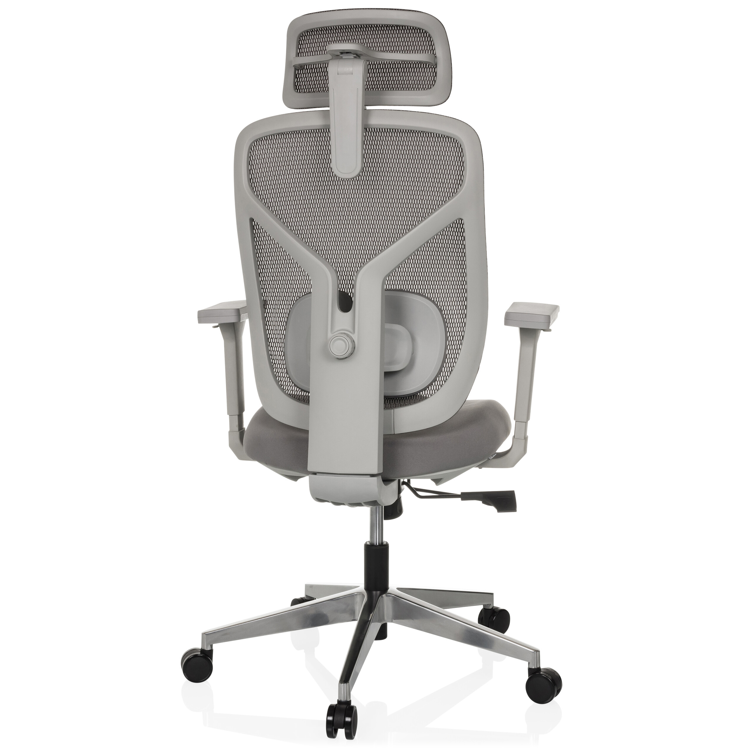 CASSILIS W Office chair Mesh fabric Grey