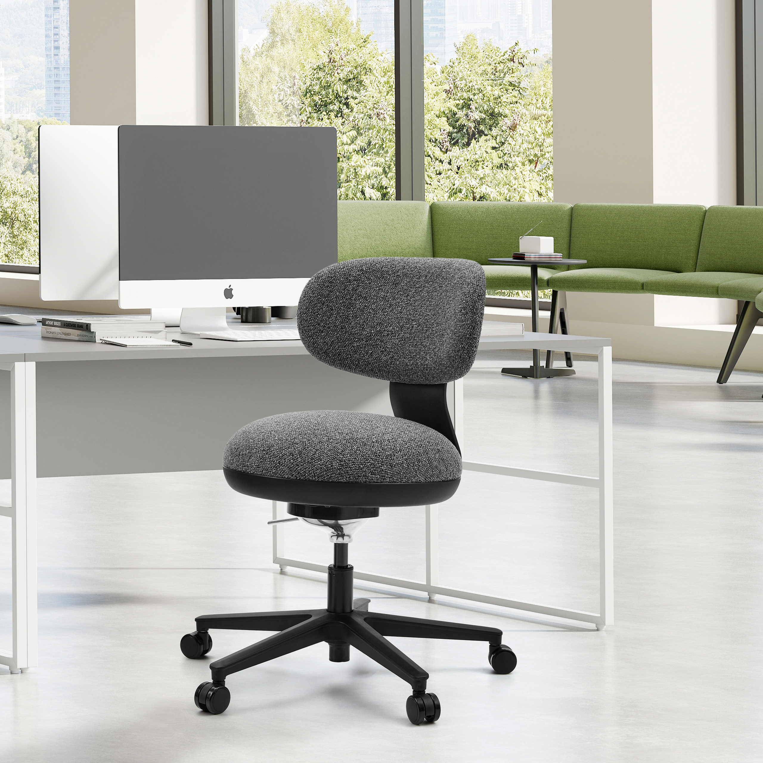 SITMOTION B 3D Office Chair Fabric Dark Grey