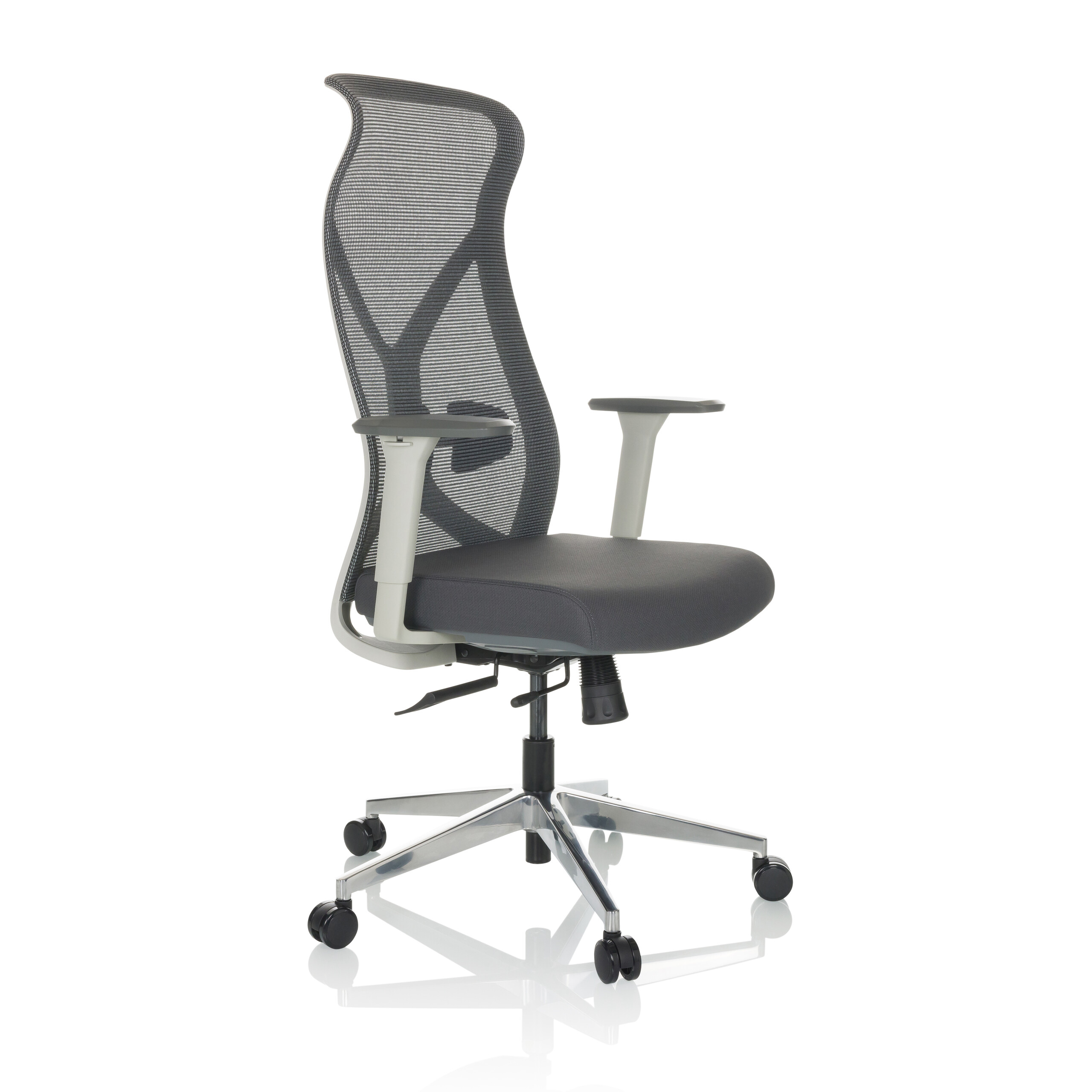 AZURRO WHITE Office chair Mesh Gray