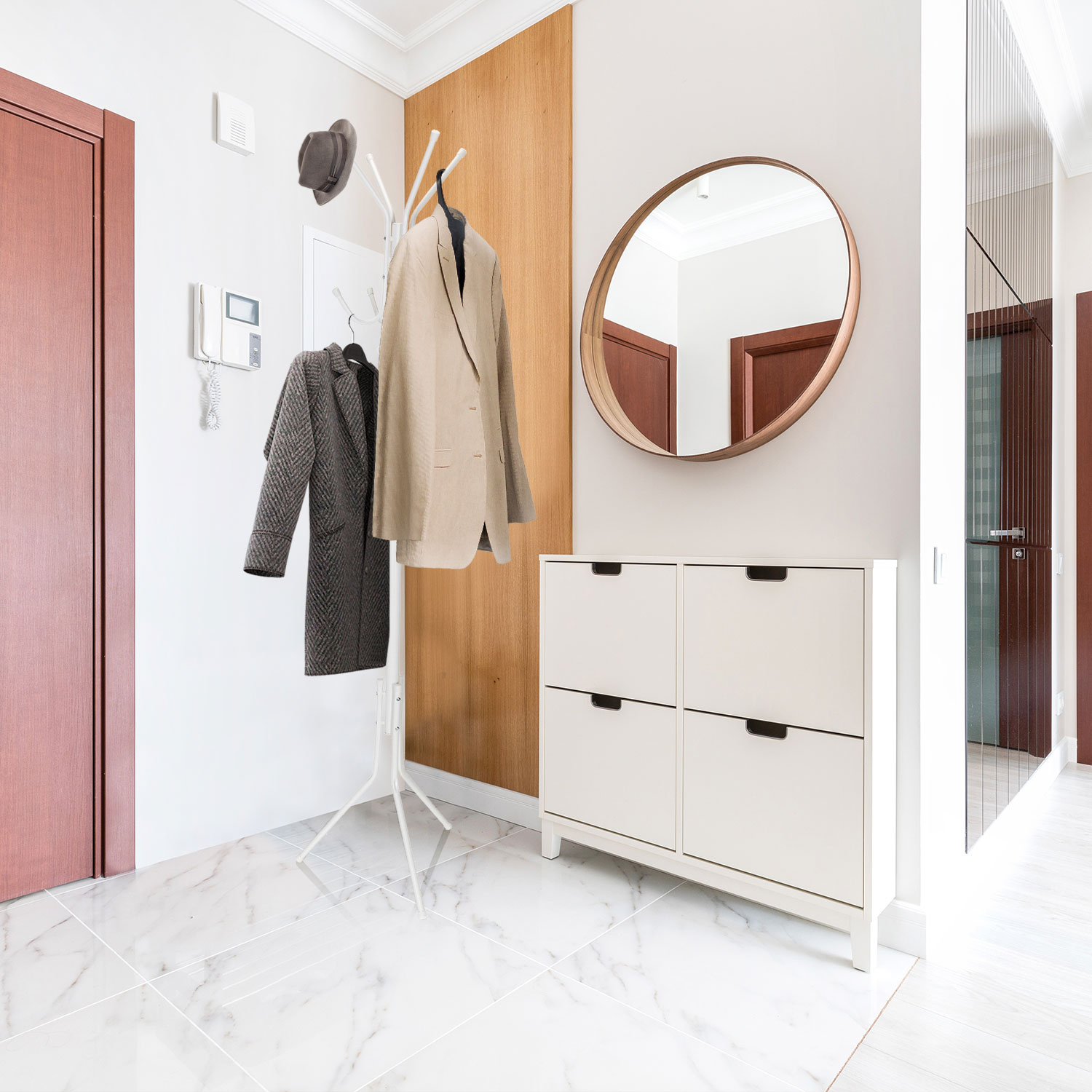 SPACE IV Coat rack White
