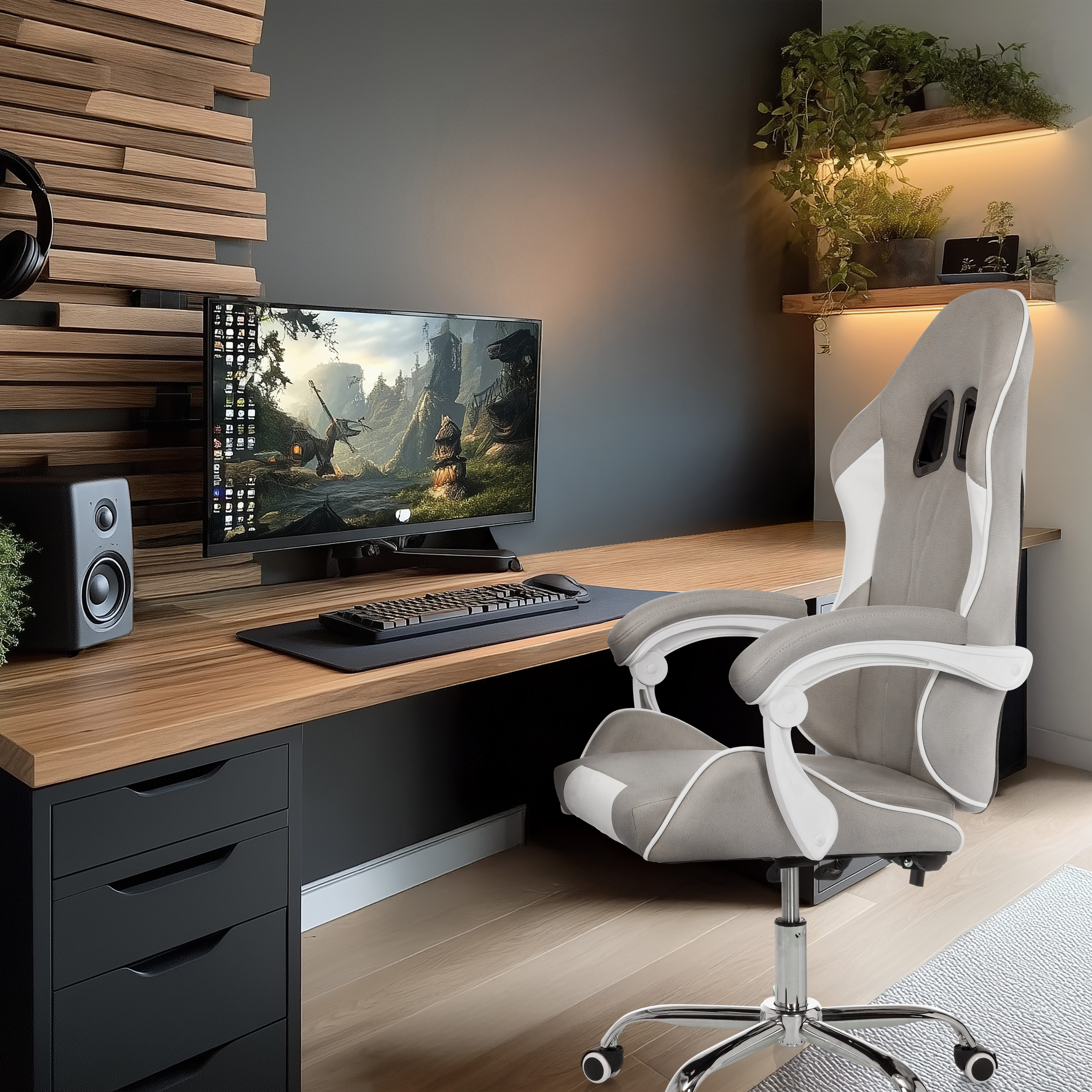 GAMEBREAKER W03 Bürostuhl Textil Grau