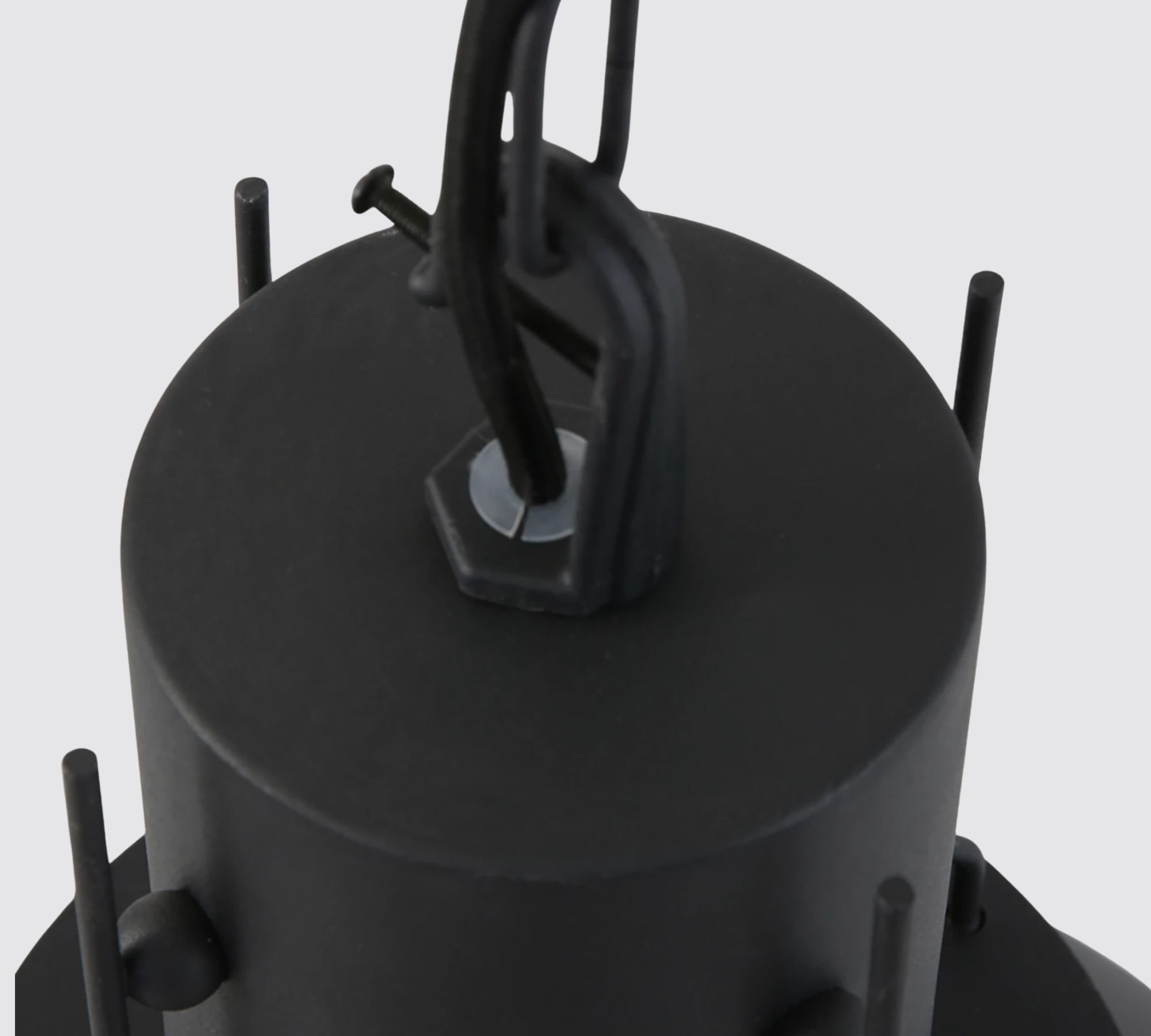 Industrial-Style Pendelleuchte Schwarz 