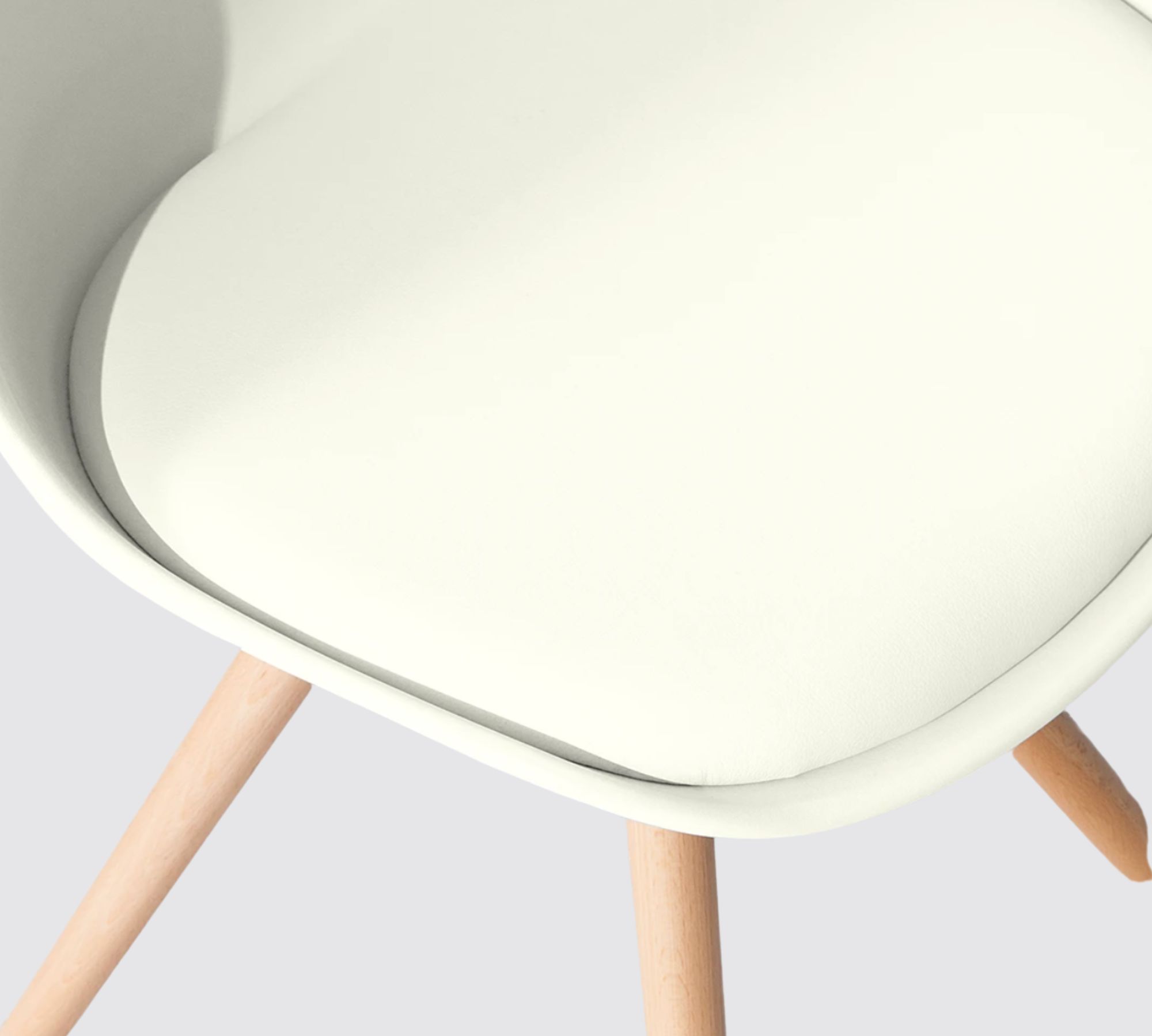 2x Dining chair White