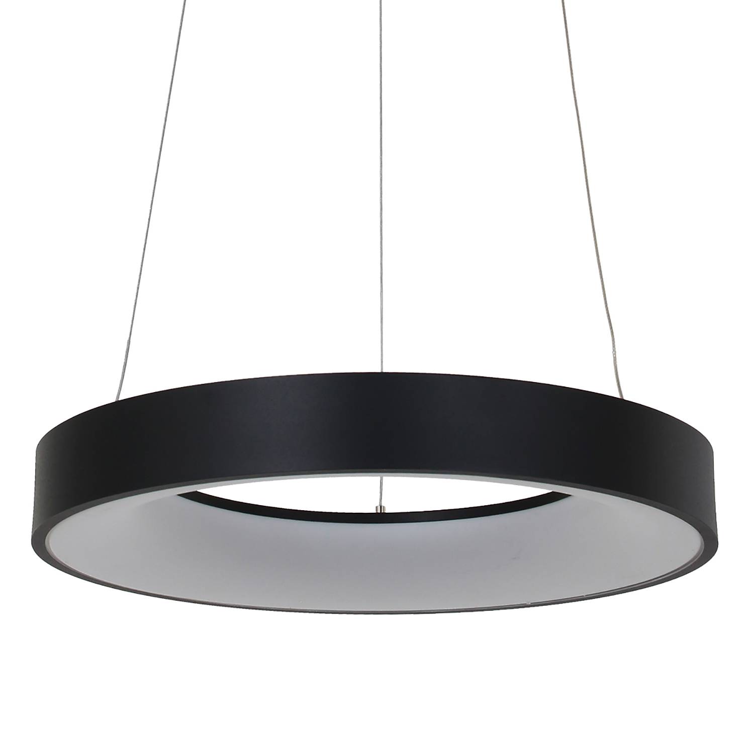 Ringlede LED-Pendelleuchte Aluminium 1-flammig 48cm