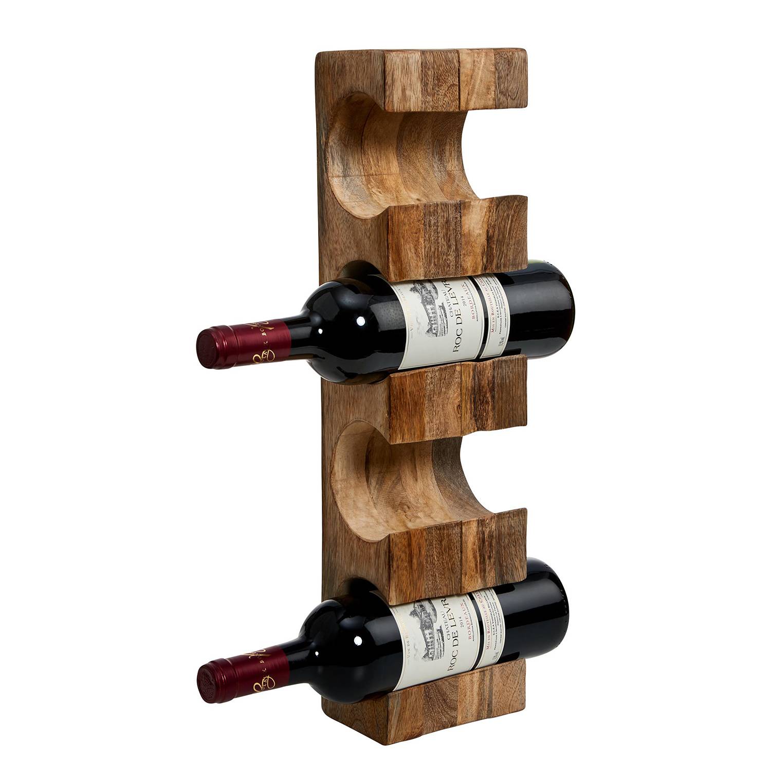 Wine rack MANGO DAYS I Mango wood Brown