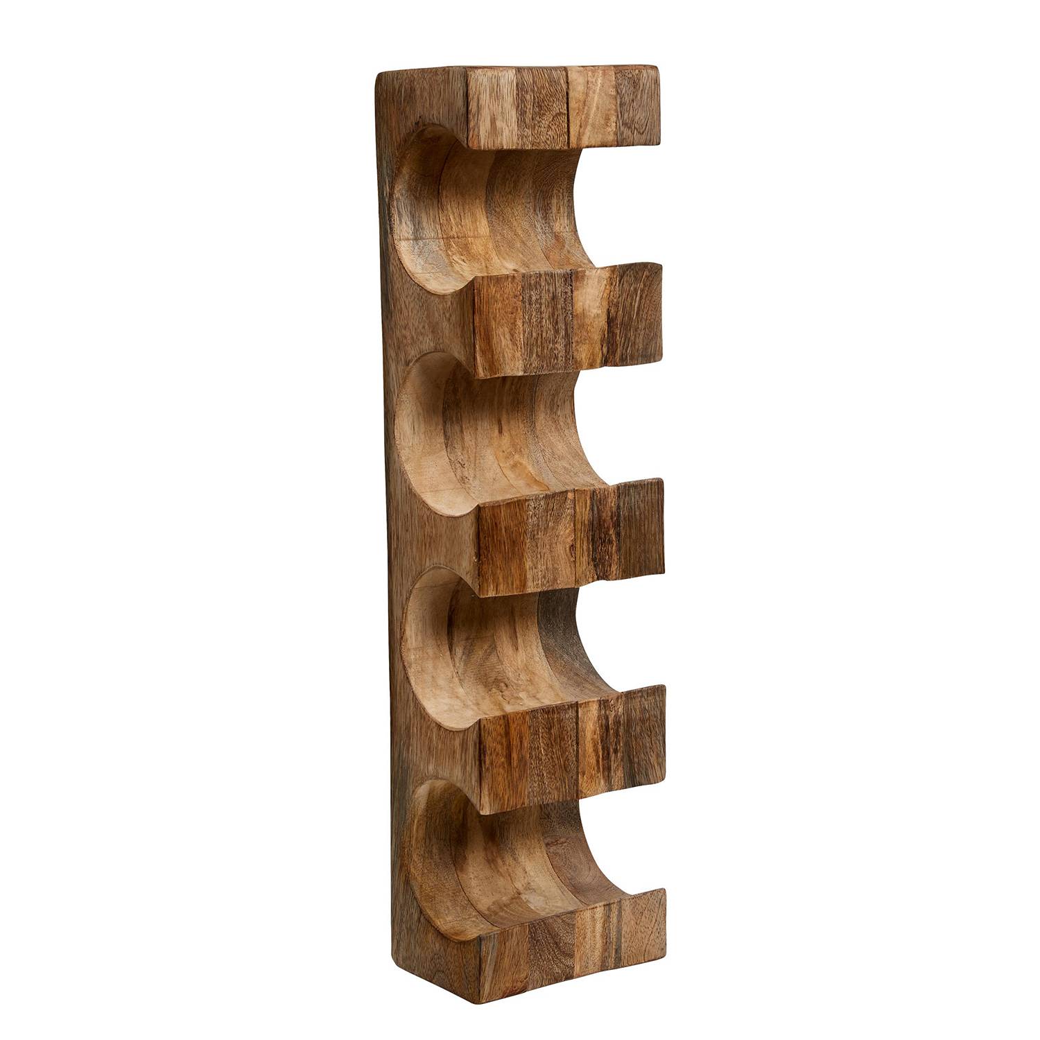 Wine rack MANGO DAYS I Mango wood Brown