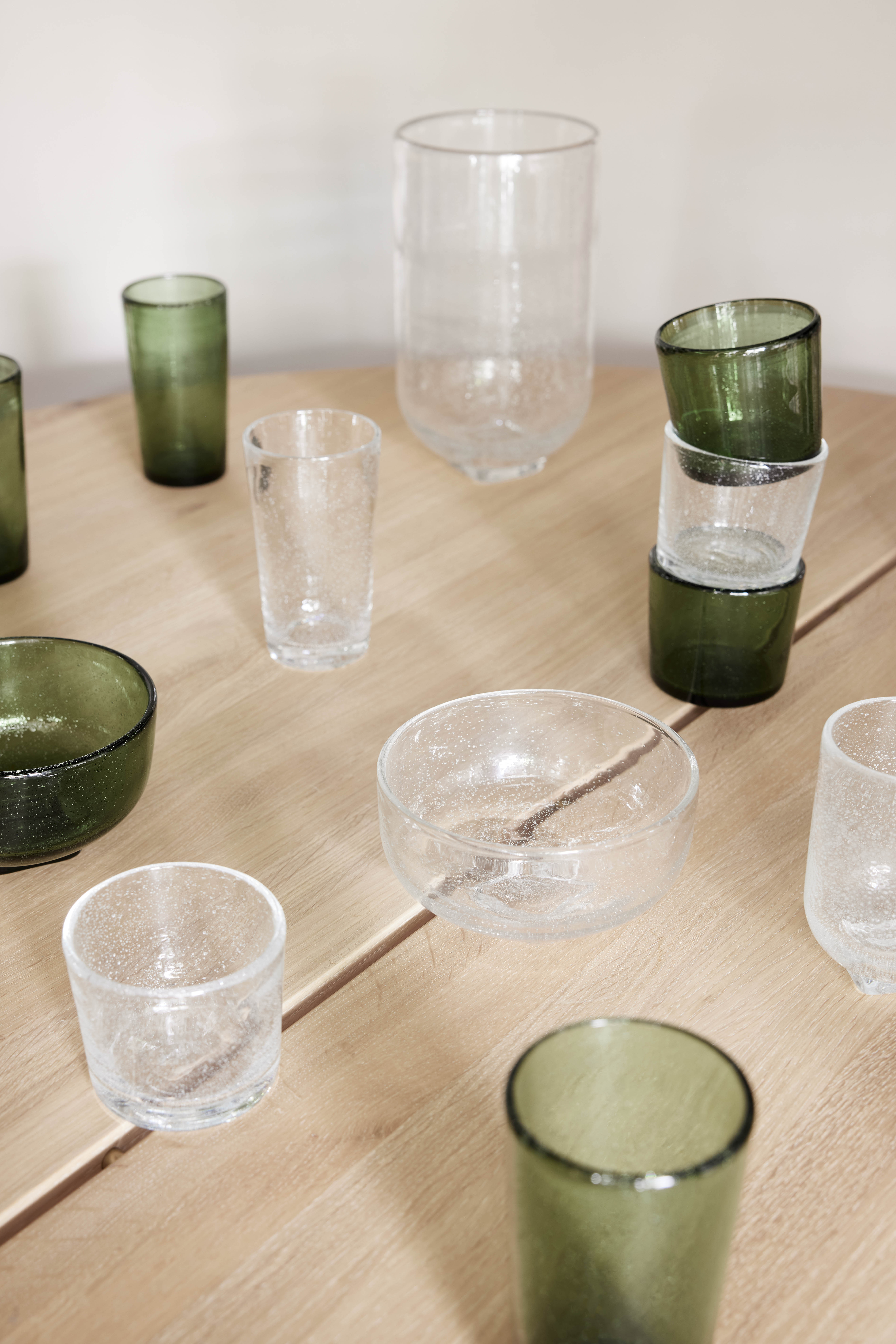 4x Kuki Highball Glass Green
