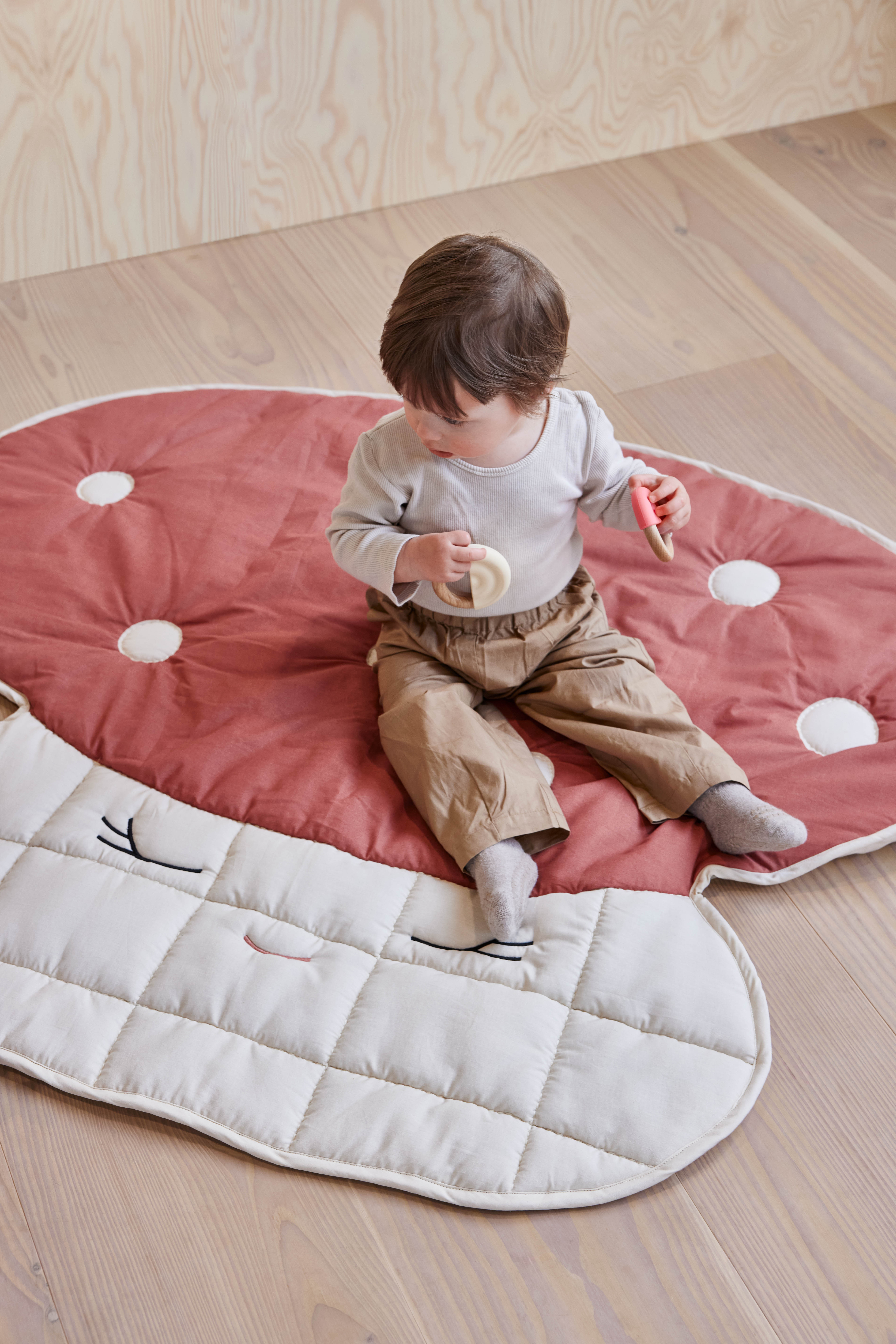 Mushroom Blanket Organic Cotton Multicolored