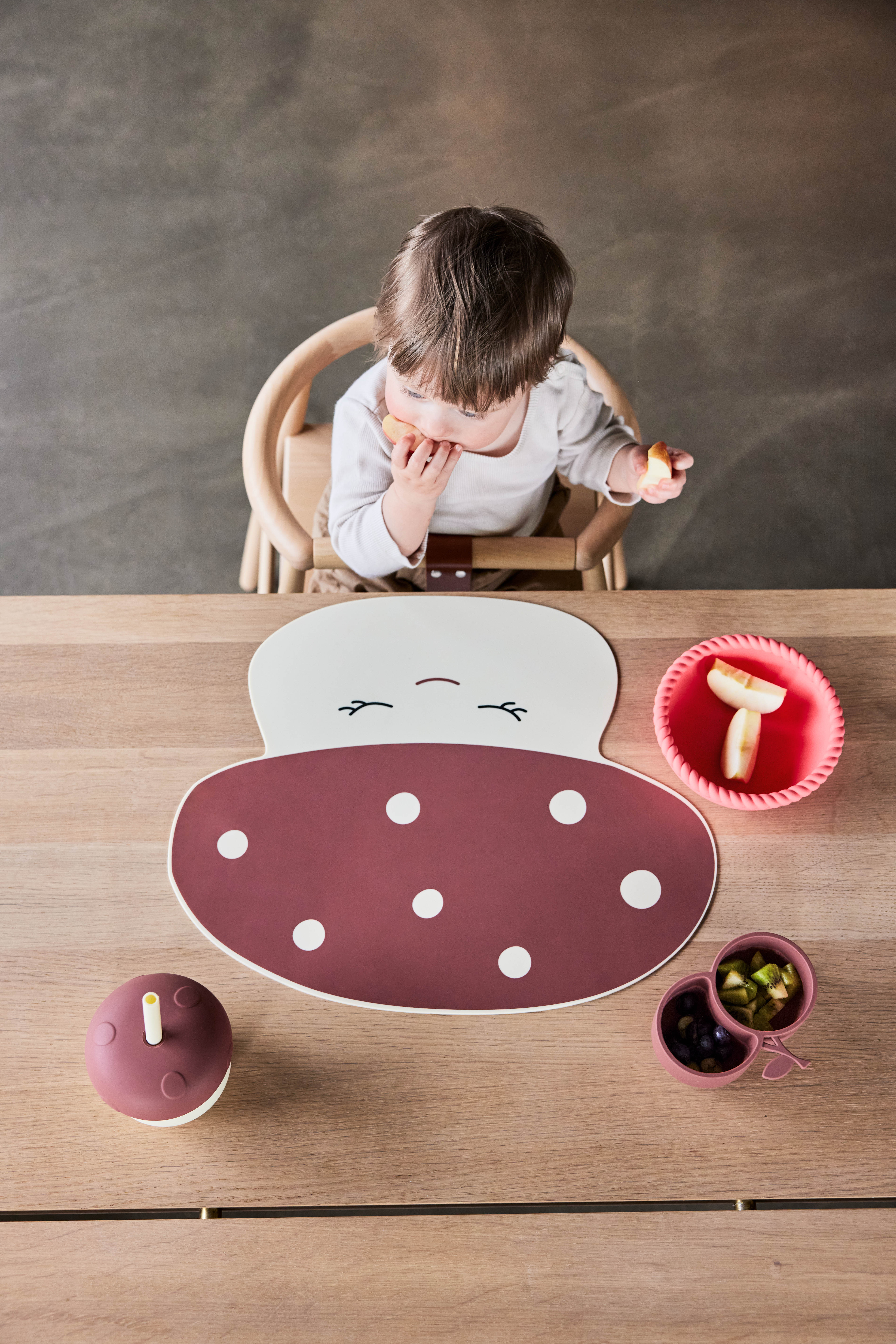 Mushroom Place Mat Silicone Multicolored