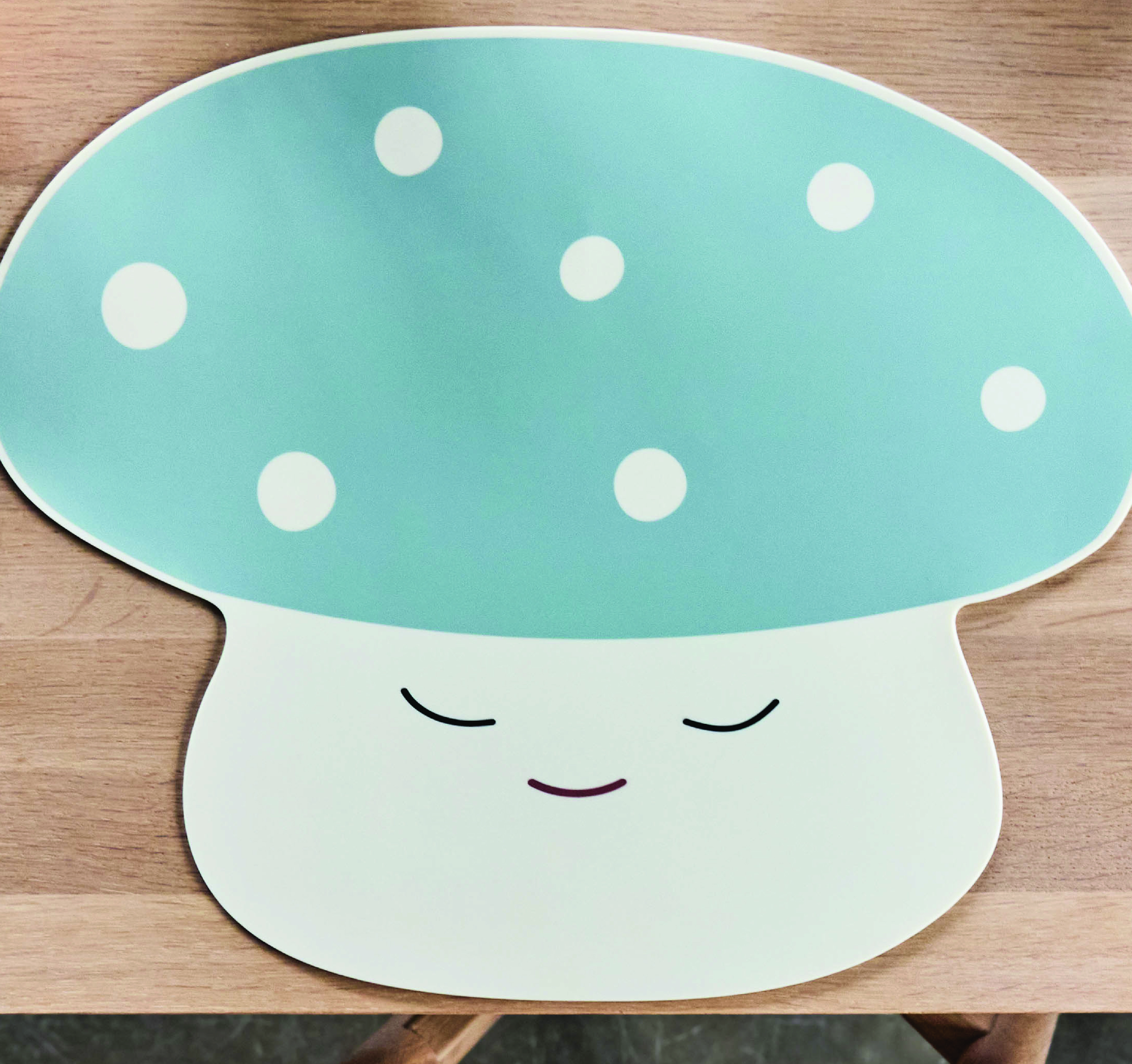 Mushroom placemat Silicone Green