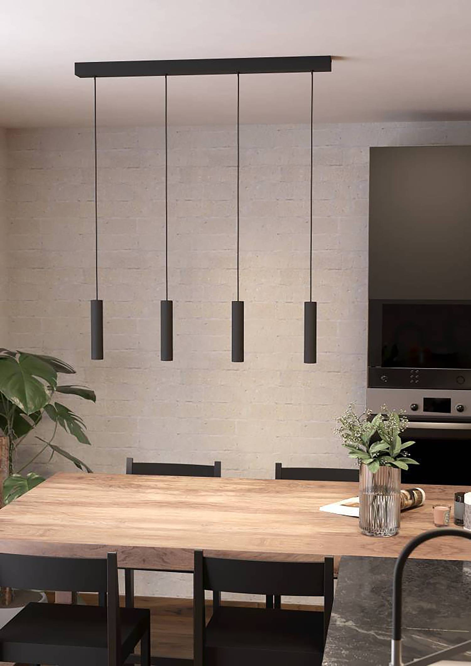 Almudaina LED Pendant Light Aluminum 4-light