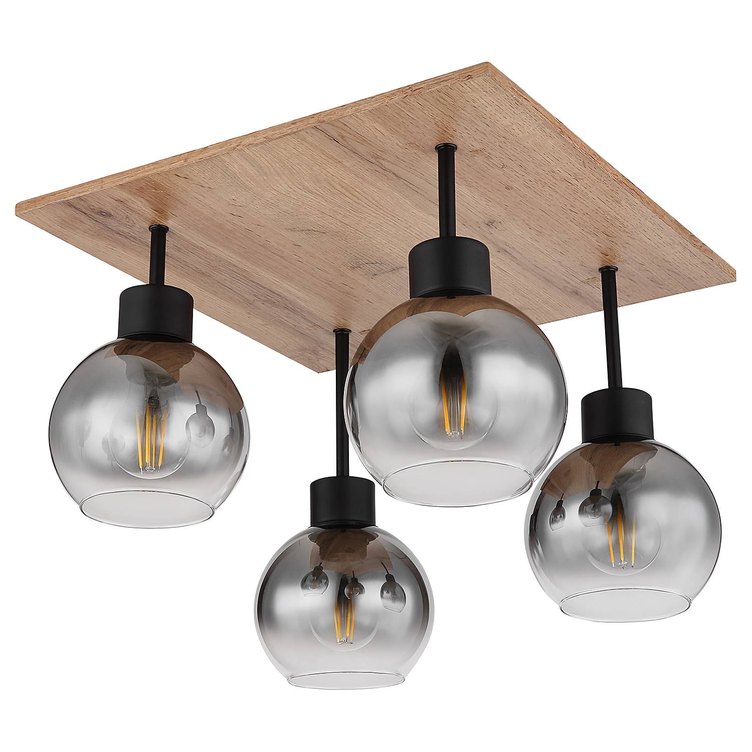 Here is the translation of only the German parts of the text, preserving the original formatting:

Moitas Type A Ceiling Light Colored Glass Iron 4-light