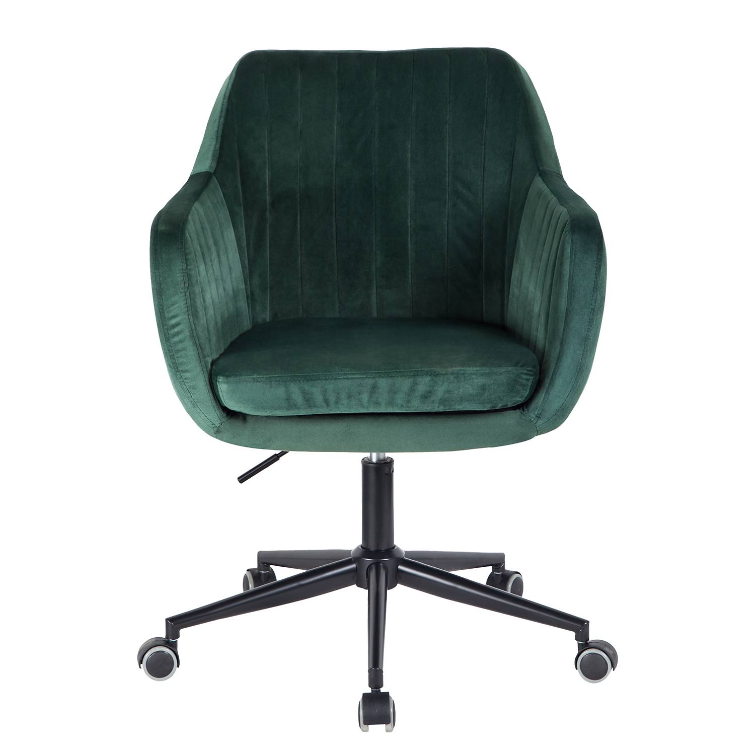 Leezy office swivel chair velvet green black