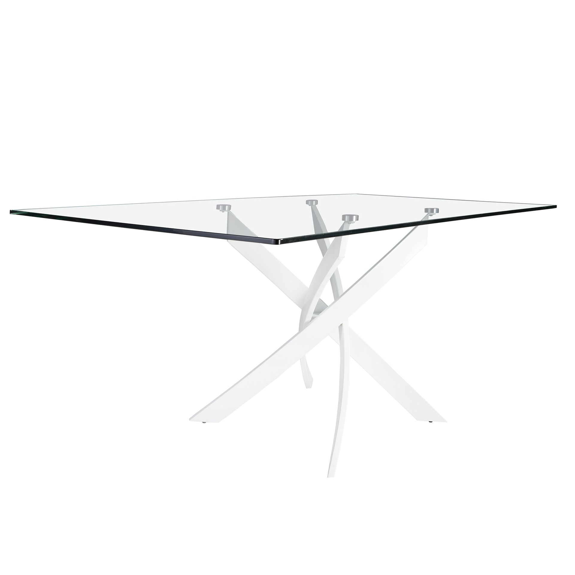 Rectangular dining table
Steel glass