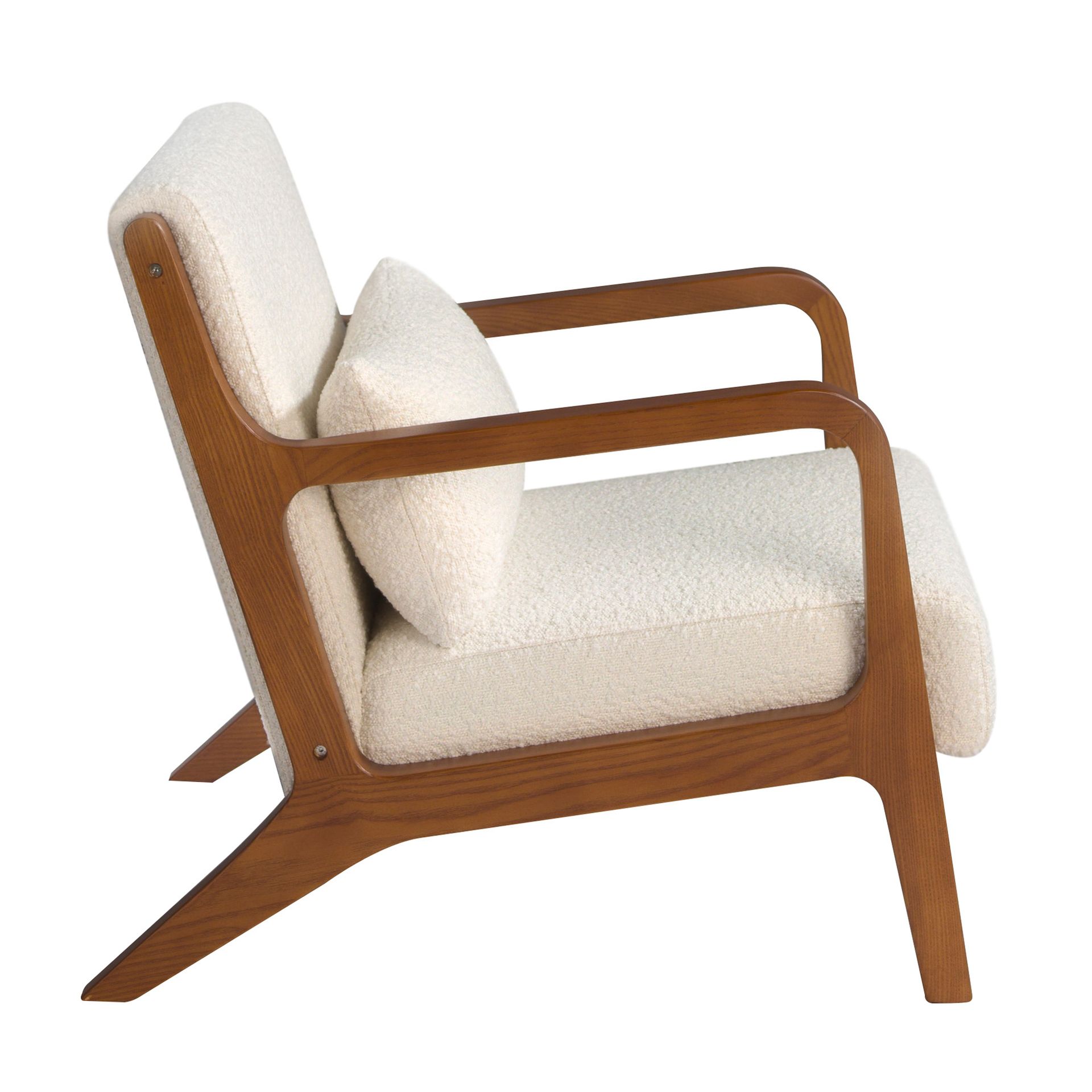 Sessel Textil Weiß