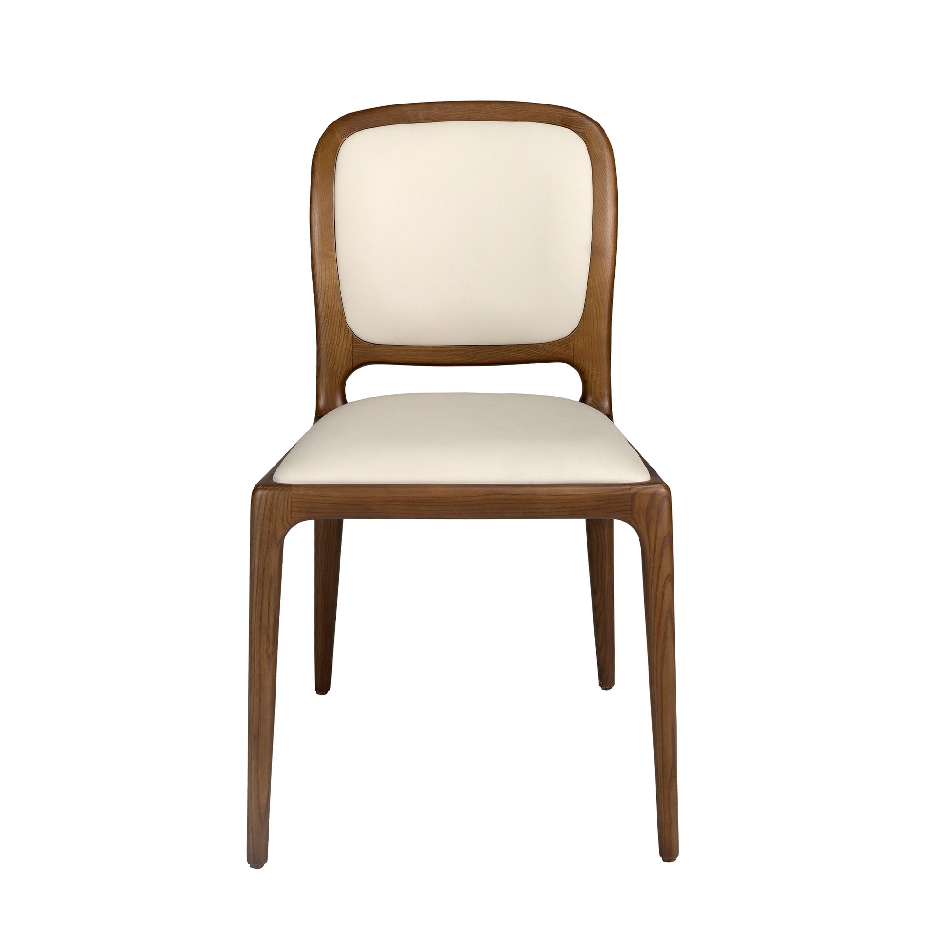 Dining chair faux leather cream