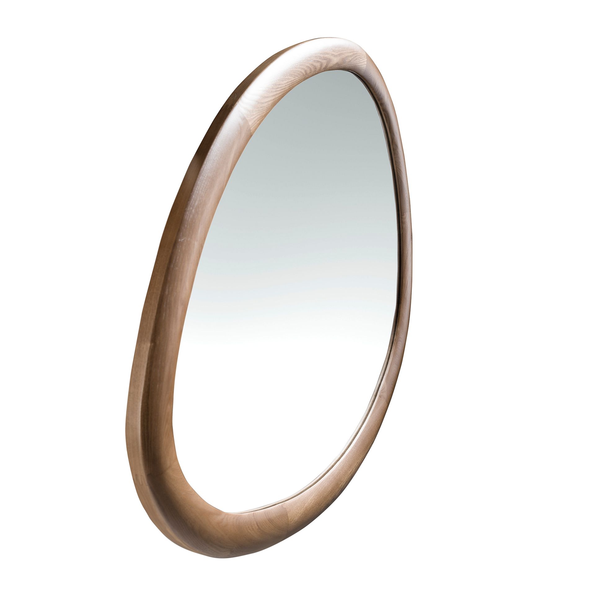 Wall mirror walnut brown