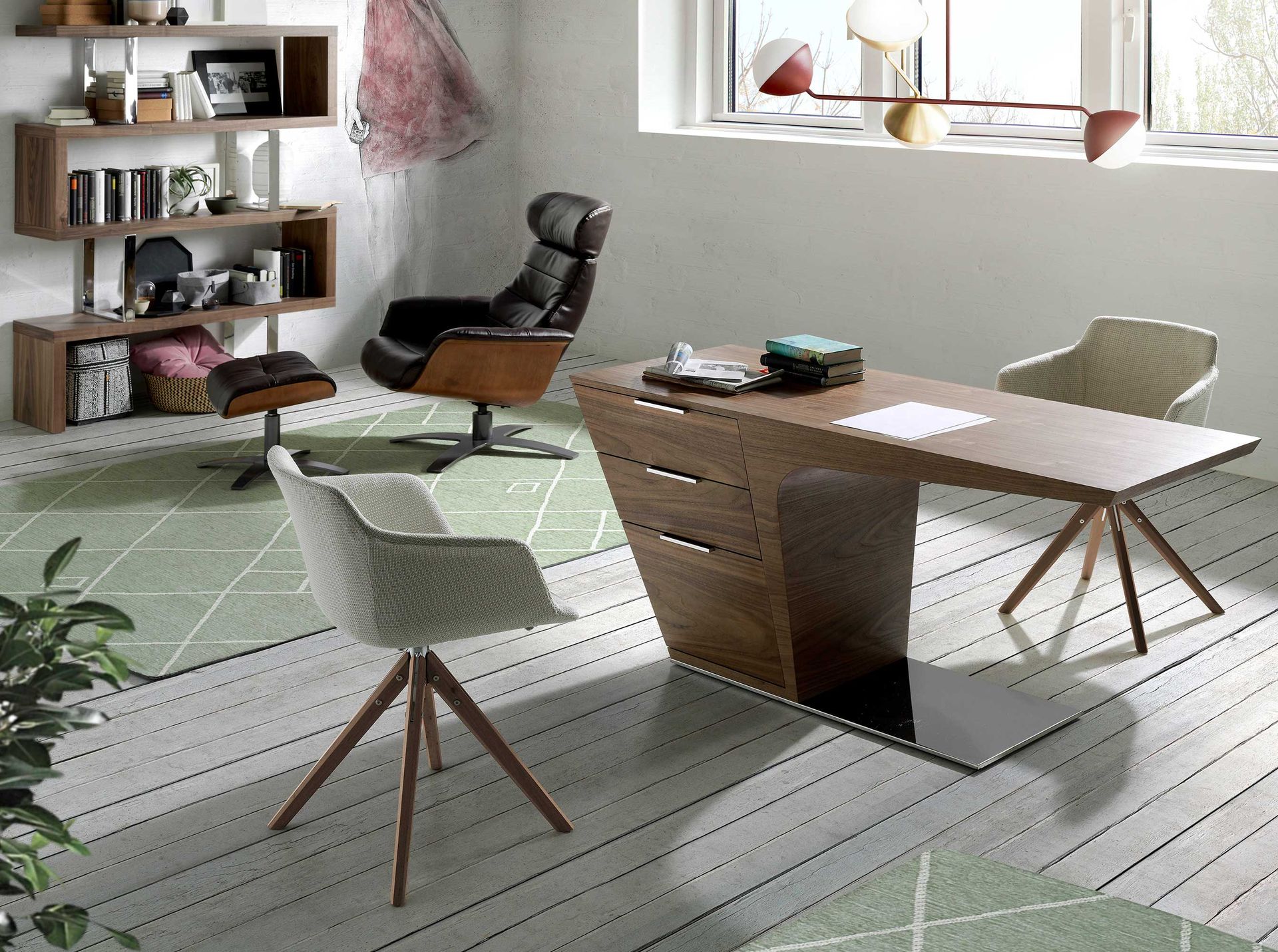 Drehbarer Stuhl Textil Beige