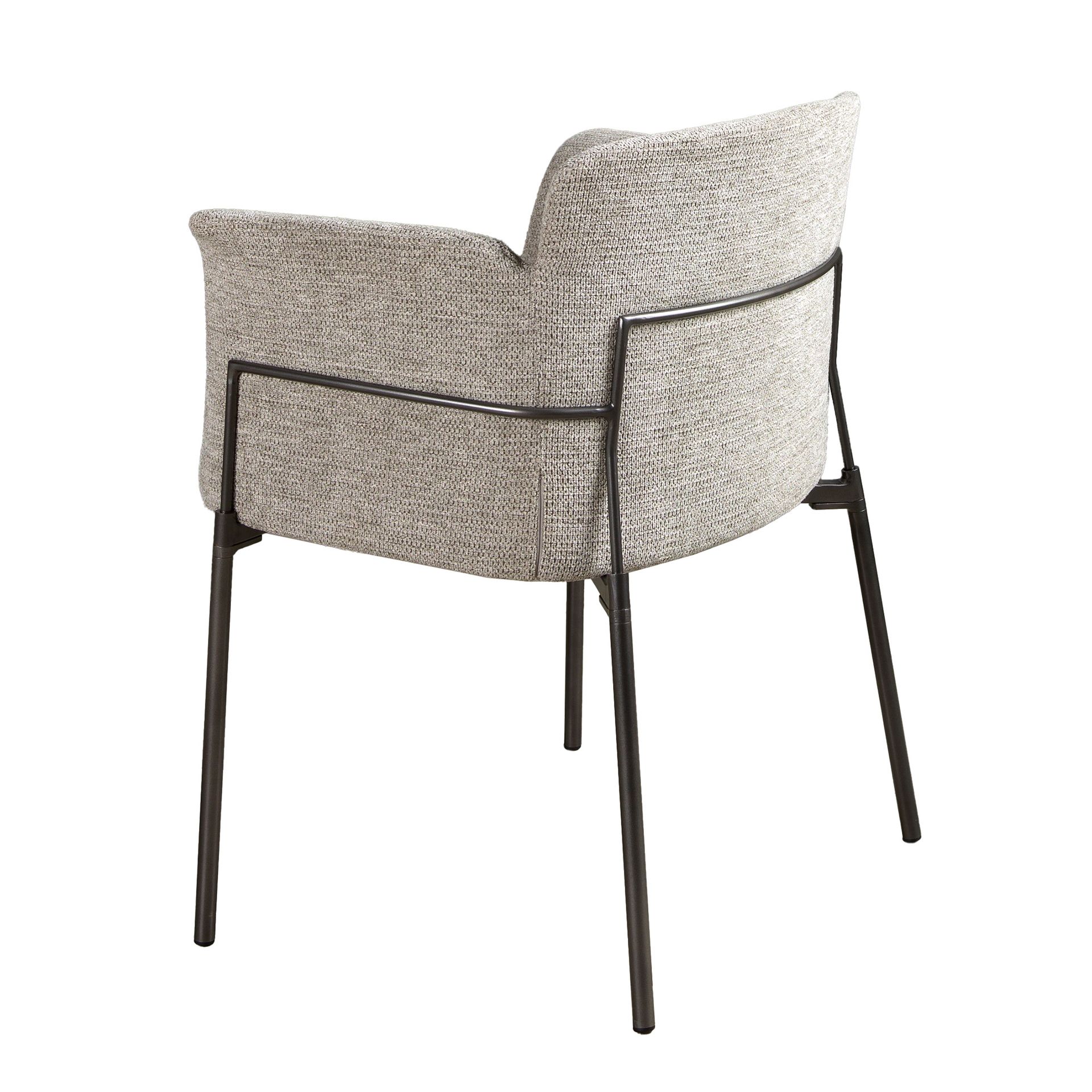 Dining chair Textile Grey