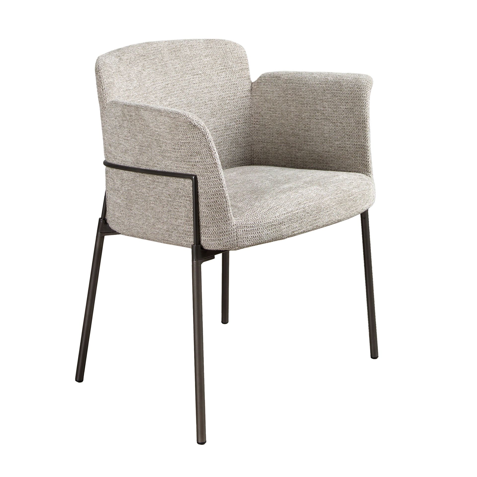 Esszimmerstuhl Textil Grau