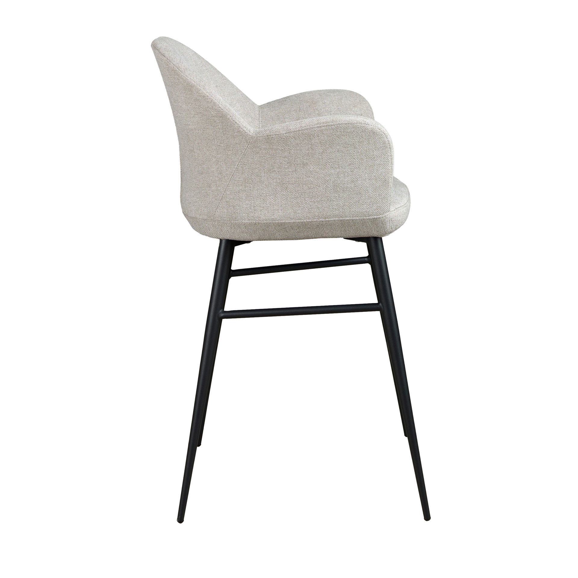 Bar chair fabric grey