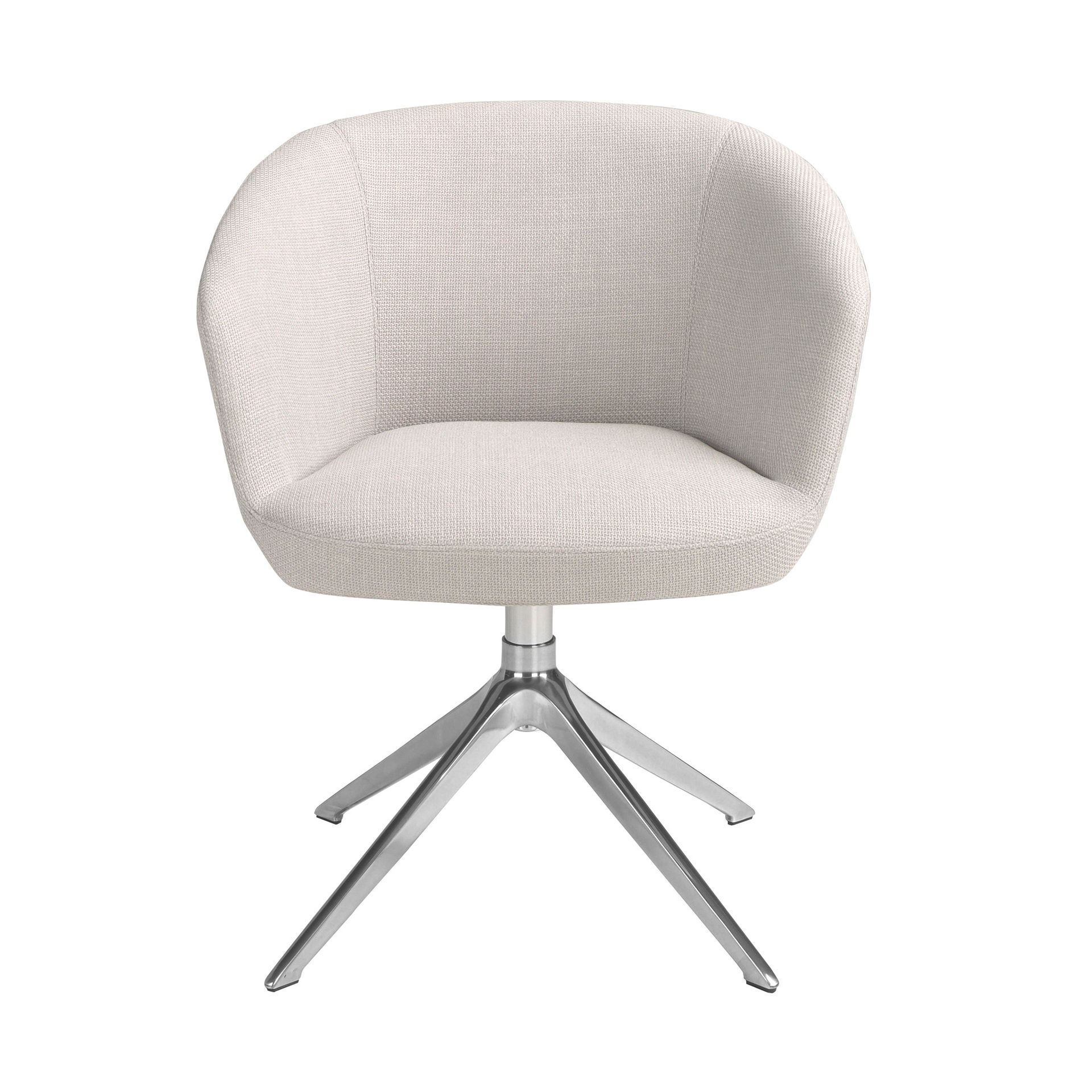 Drehbarer Stuhl Textil Grau