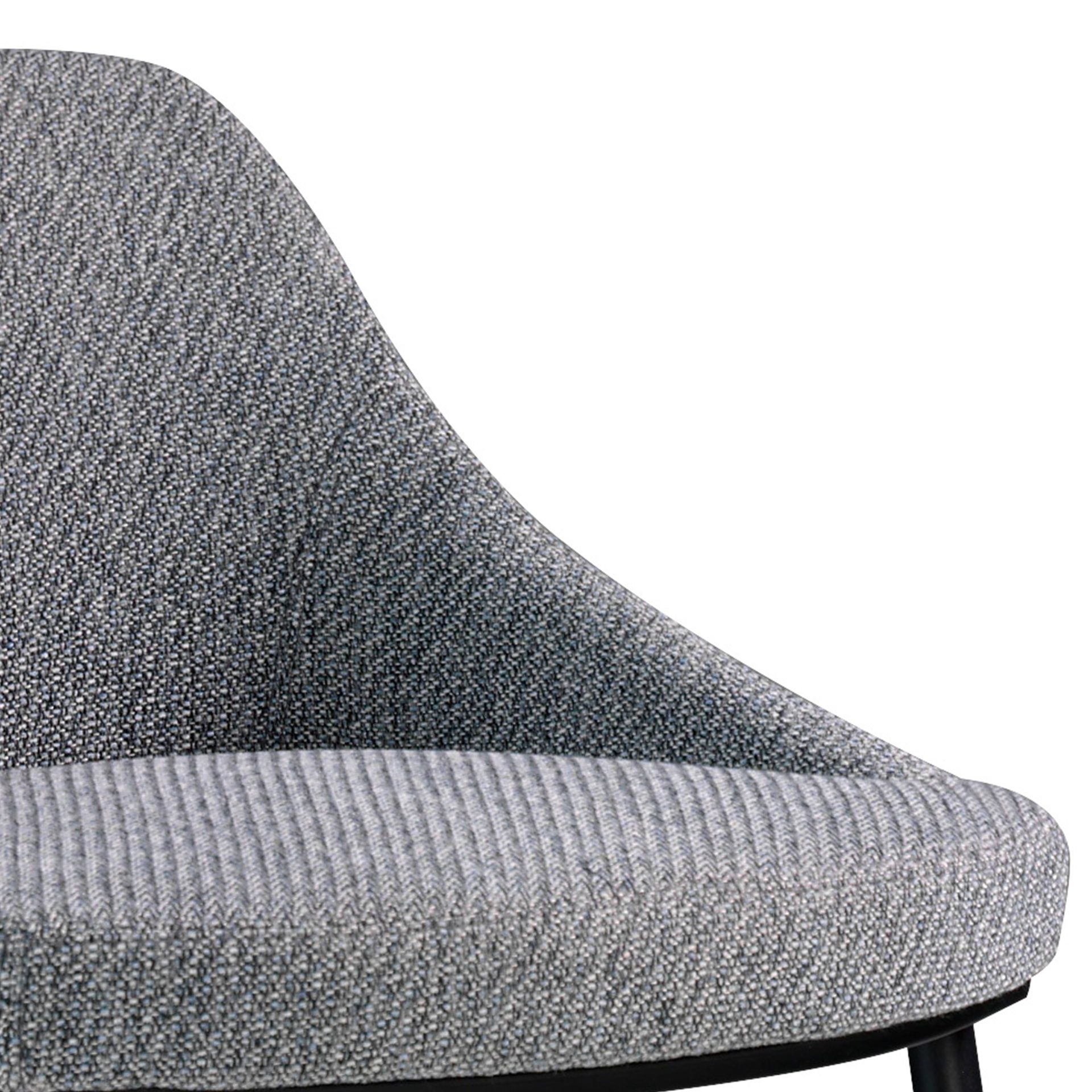 Barstuhl Textil Grau