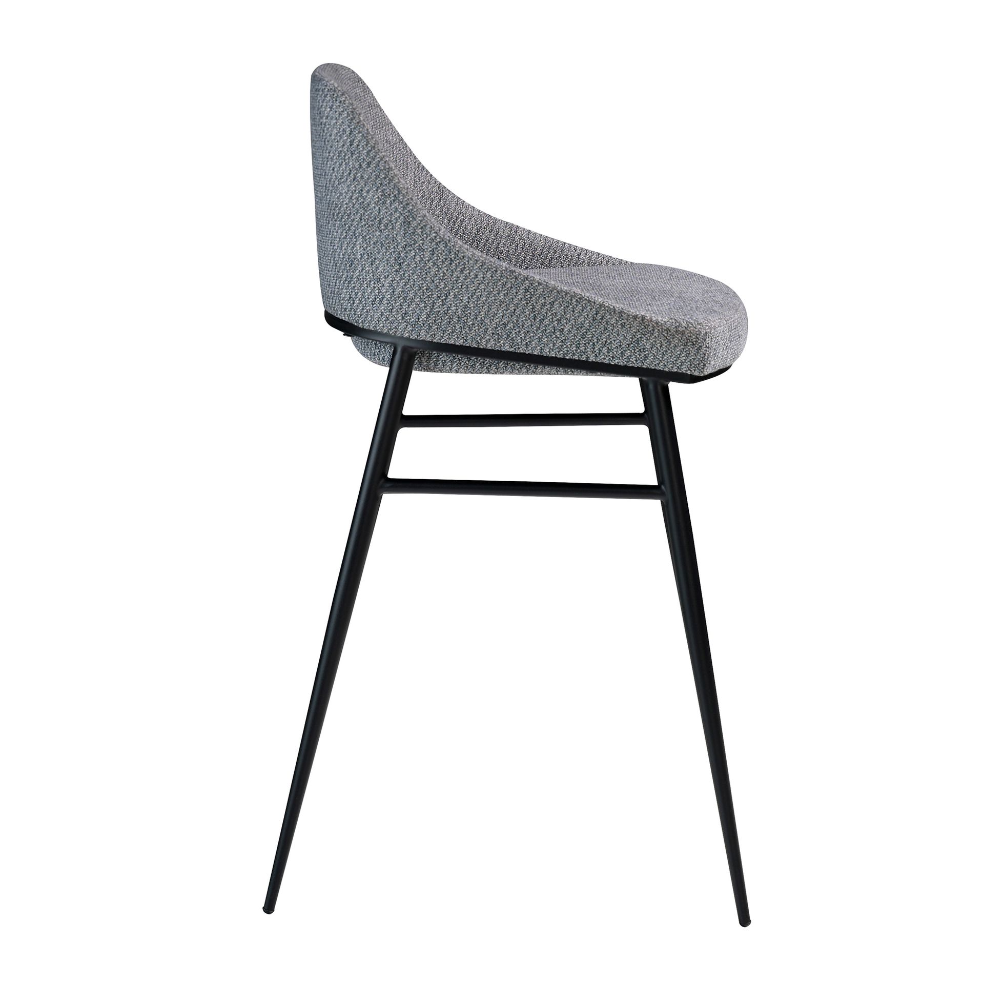 Bar stool Textile Grey