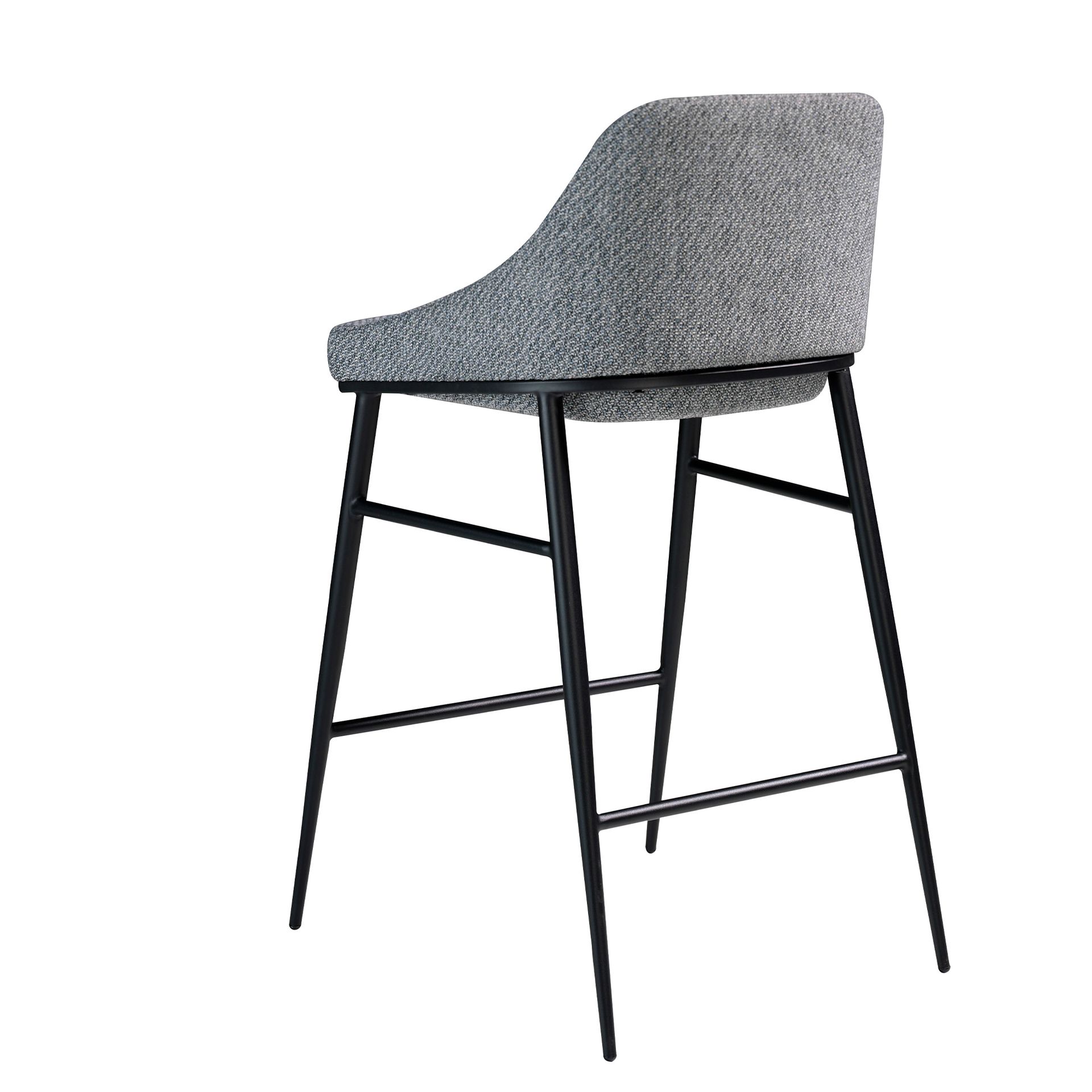 Bar stool Textile Grey