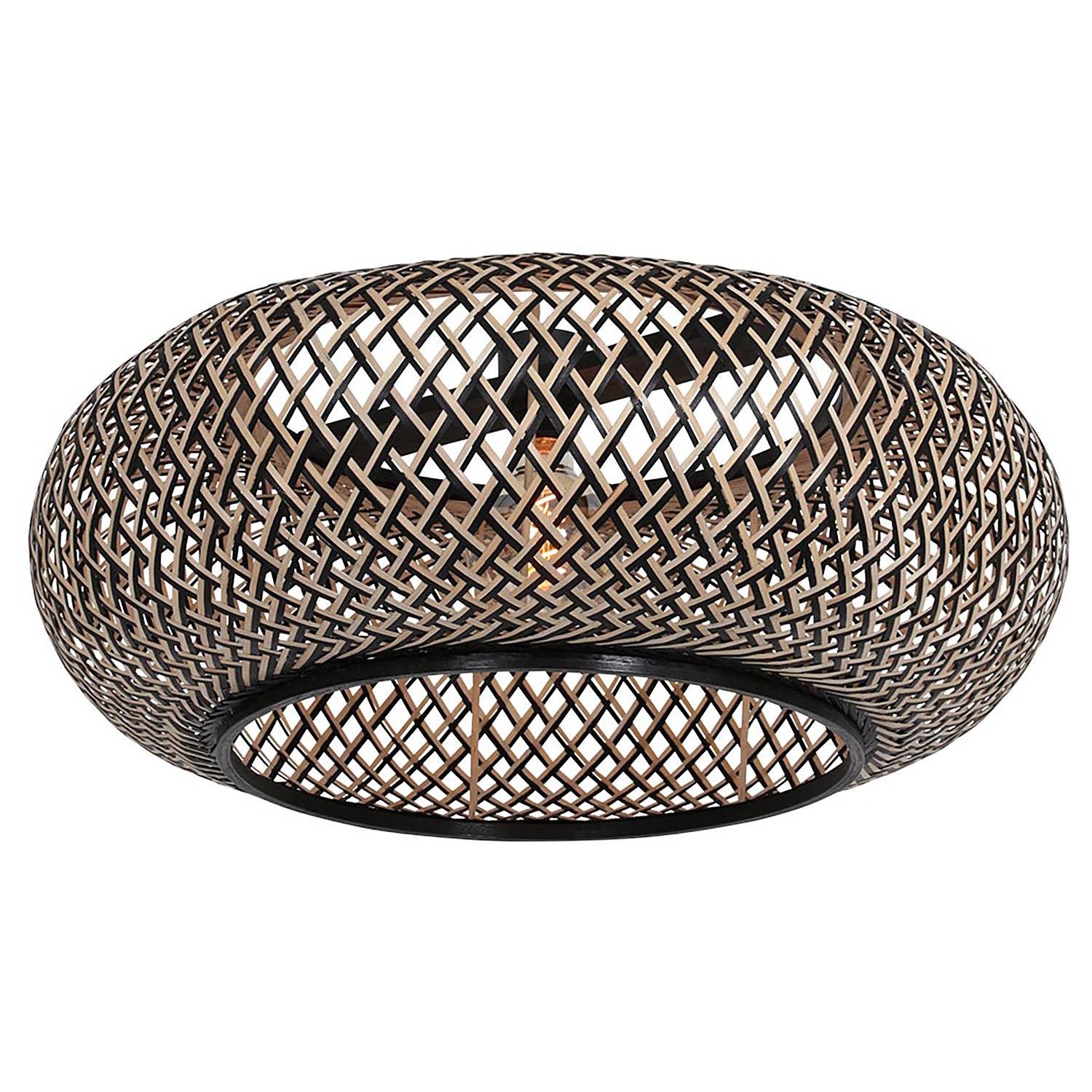 Maze lampshade Bamboo Brown
