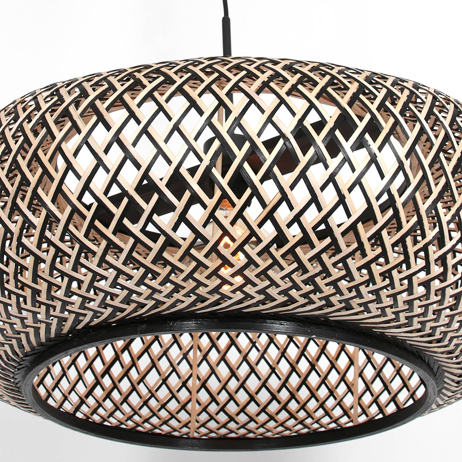 Maze lampshade Bamboo Brown
