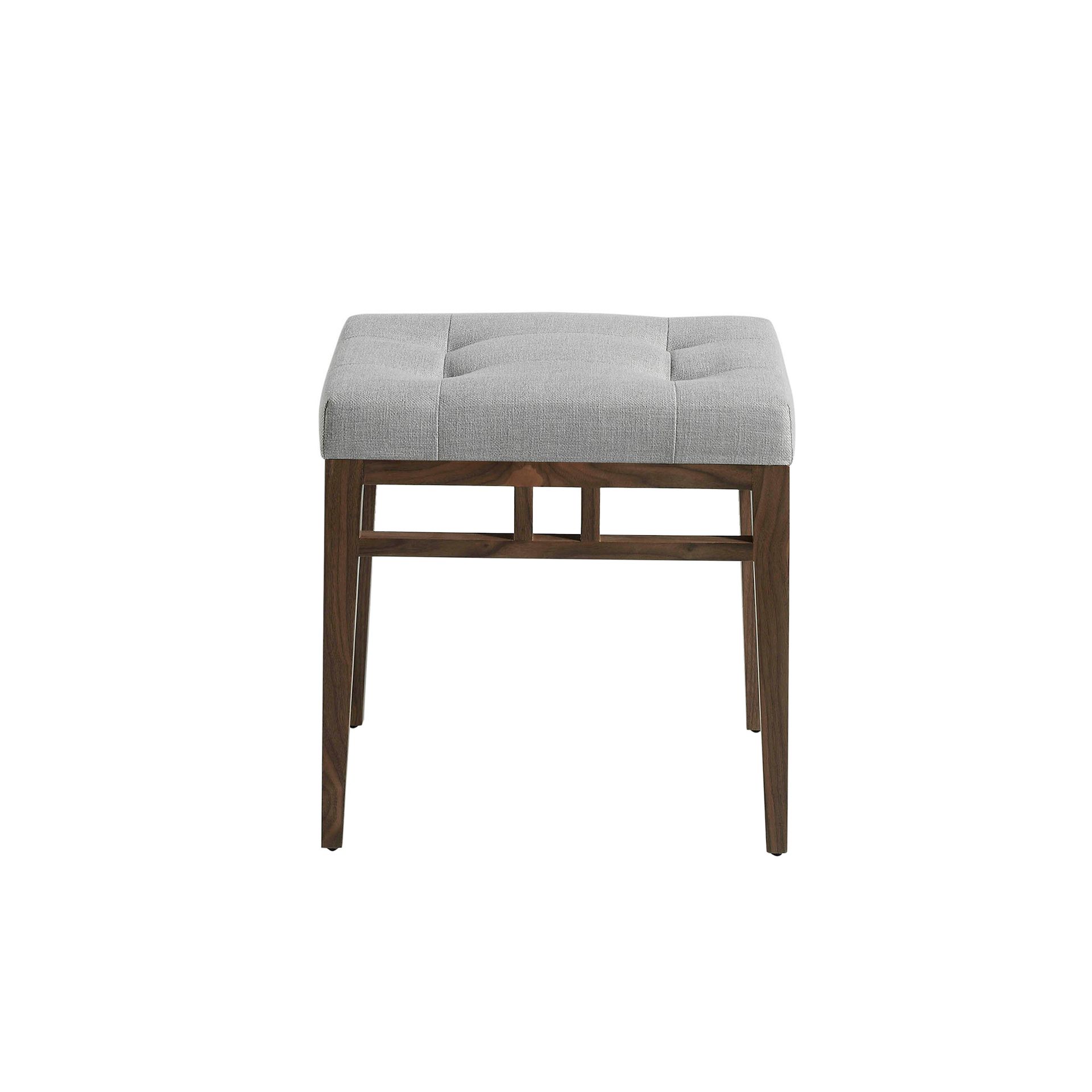 Hocker Textil Grau