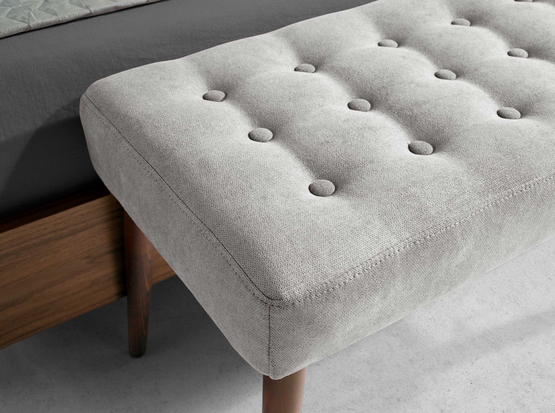 Bank Textil Grau