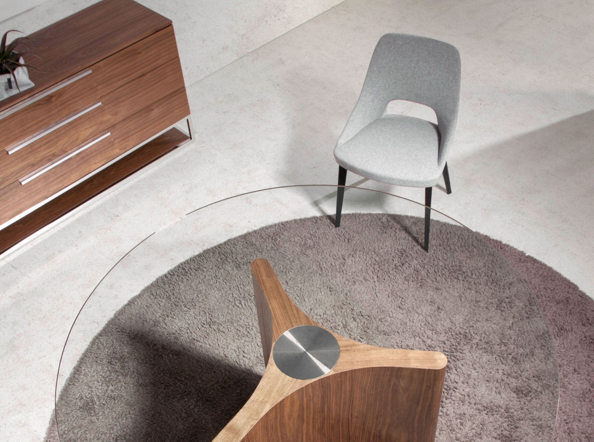 Dining chair textile gray