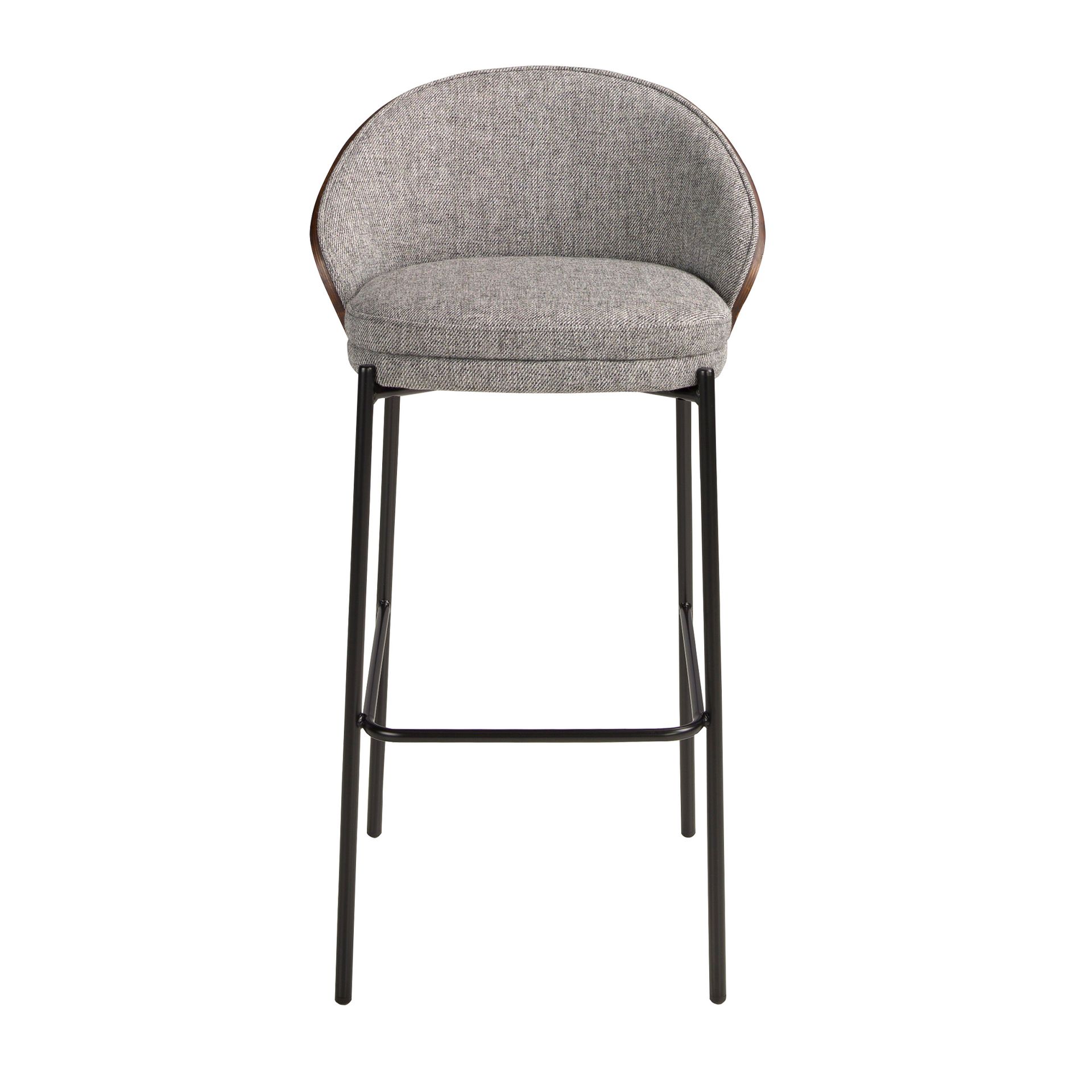 Bar stool fabric grey