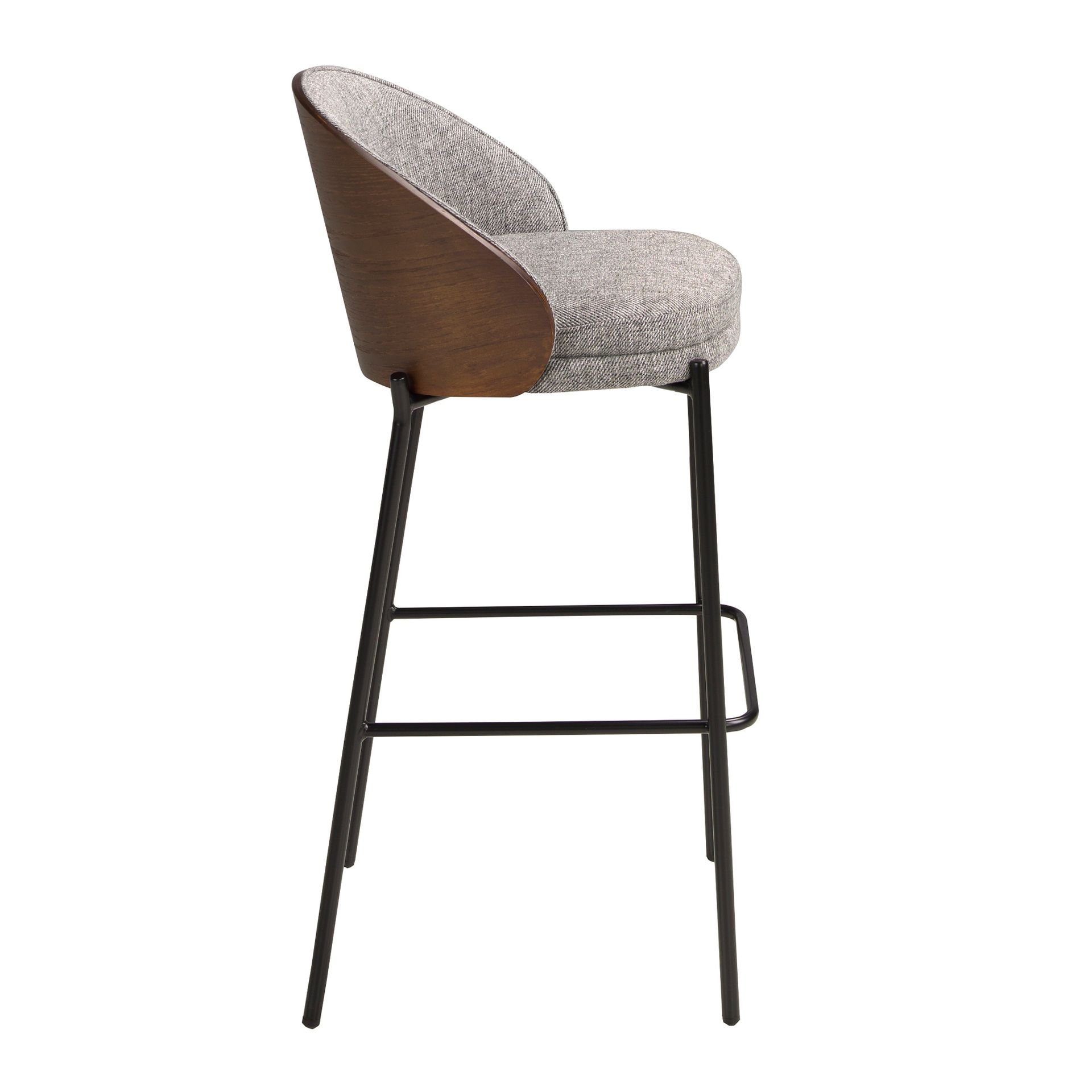 Bar stool fabric grey