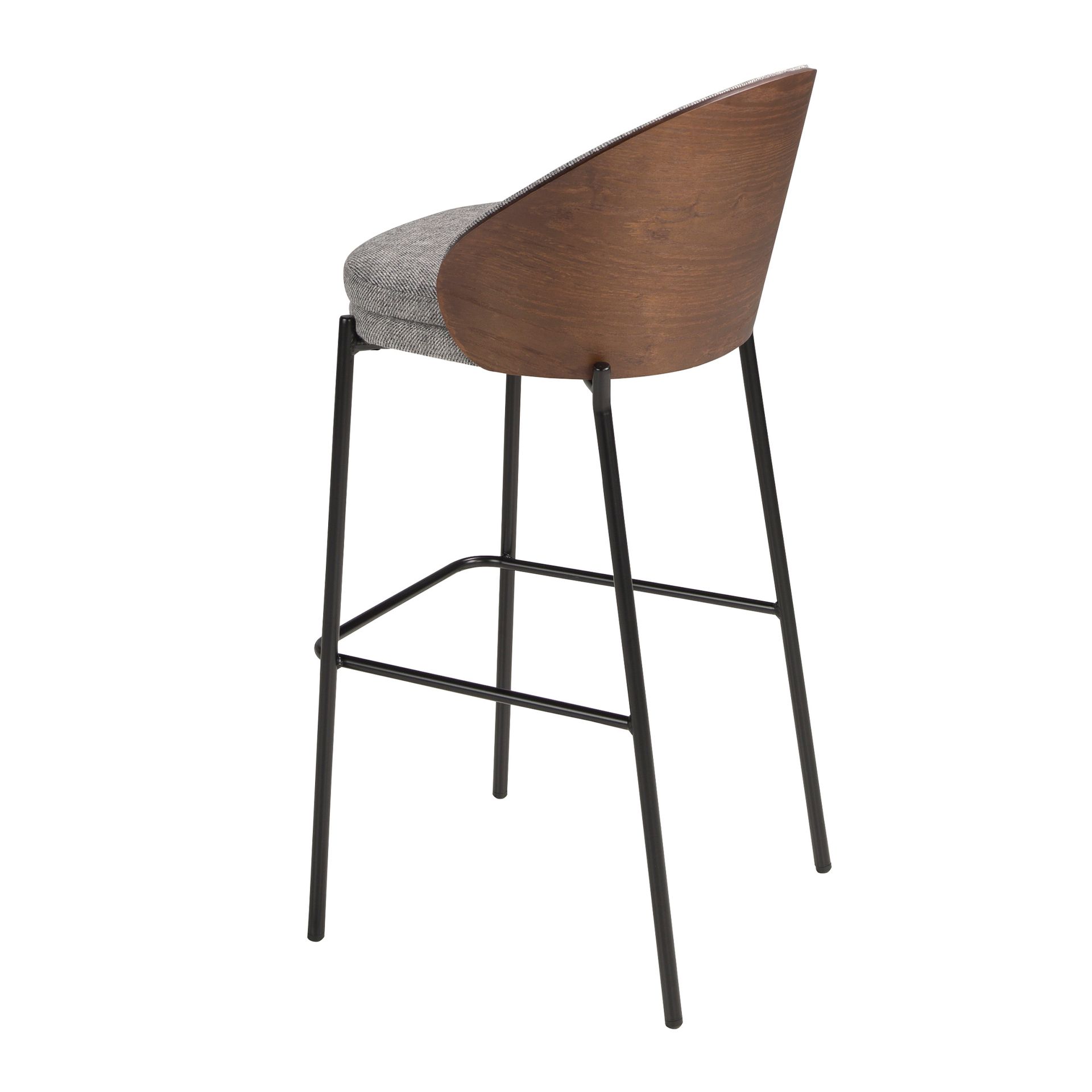 Bar stool fabric grey