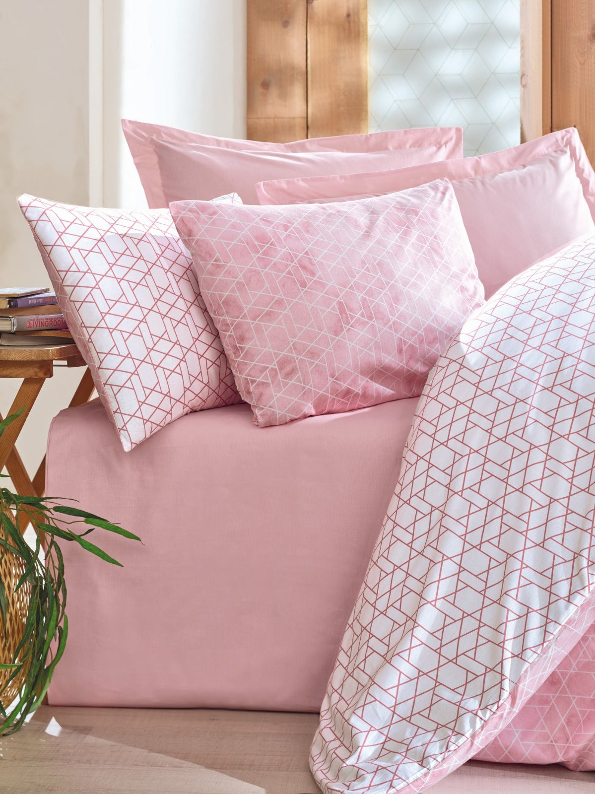 Bettwäsche-Set 3-tlg. 100% Baumwolle Ranforce 220x240cm