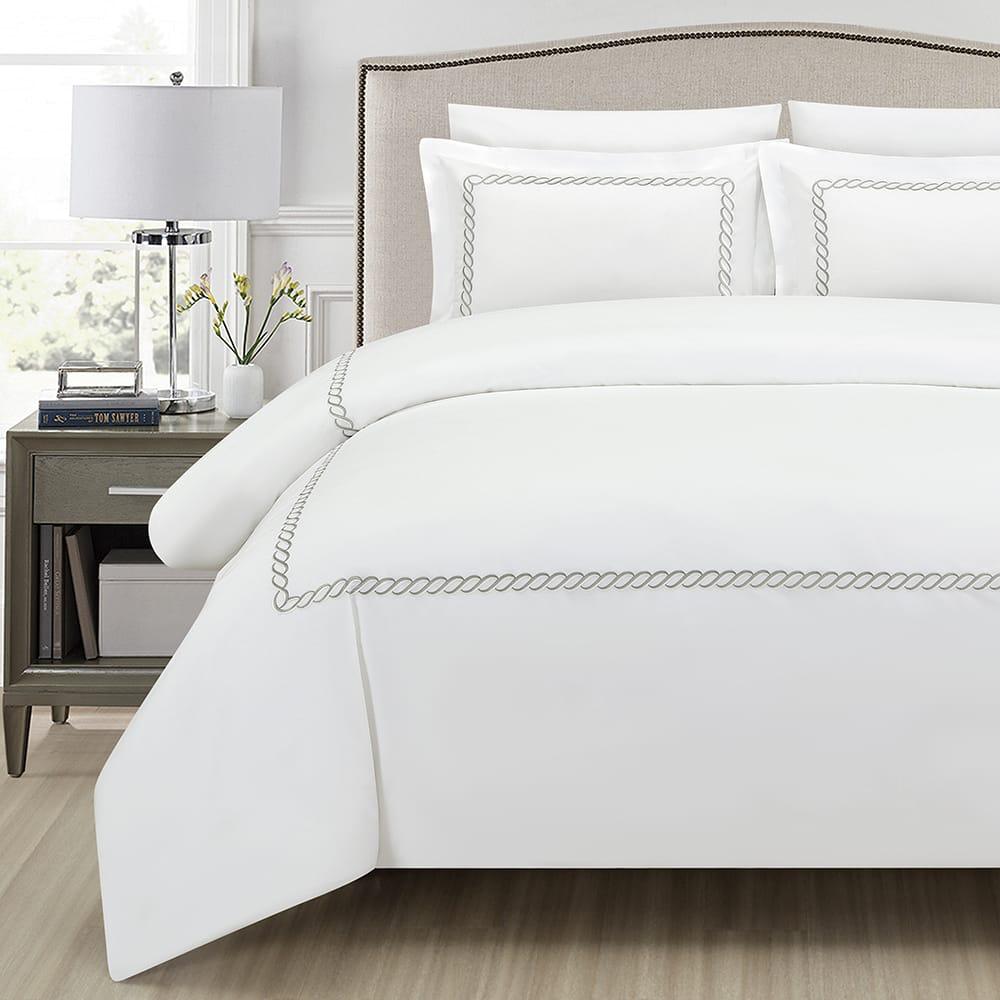 Bed linen set 6-Piece Cotton White 140x200cm