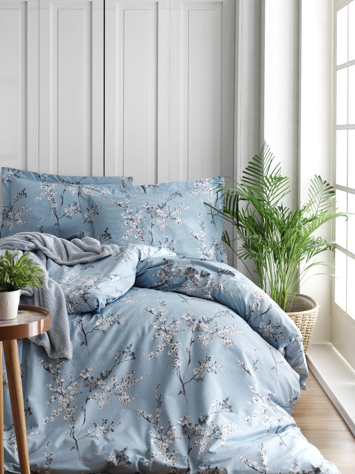 Bed linen set 3-piece 100% Cotton Ranforce 220x240cm
