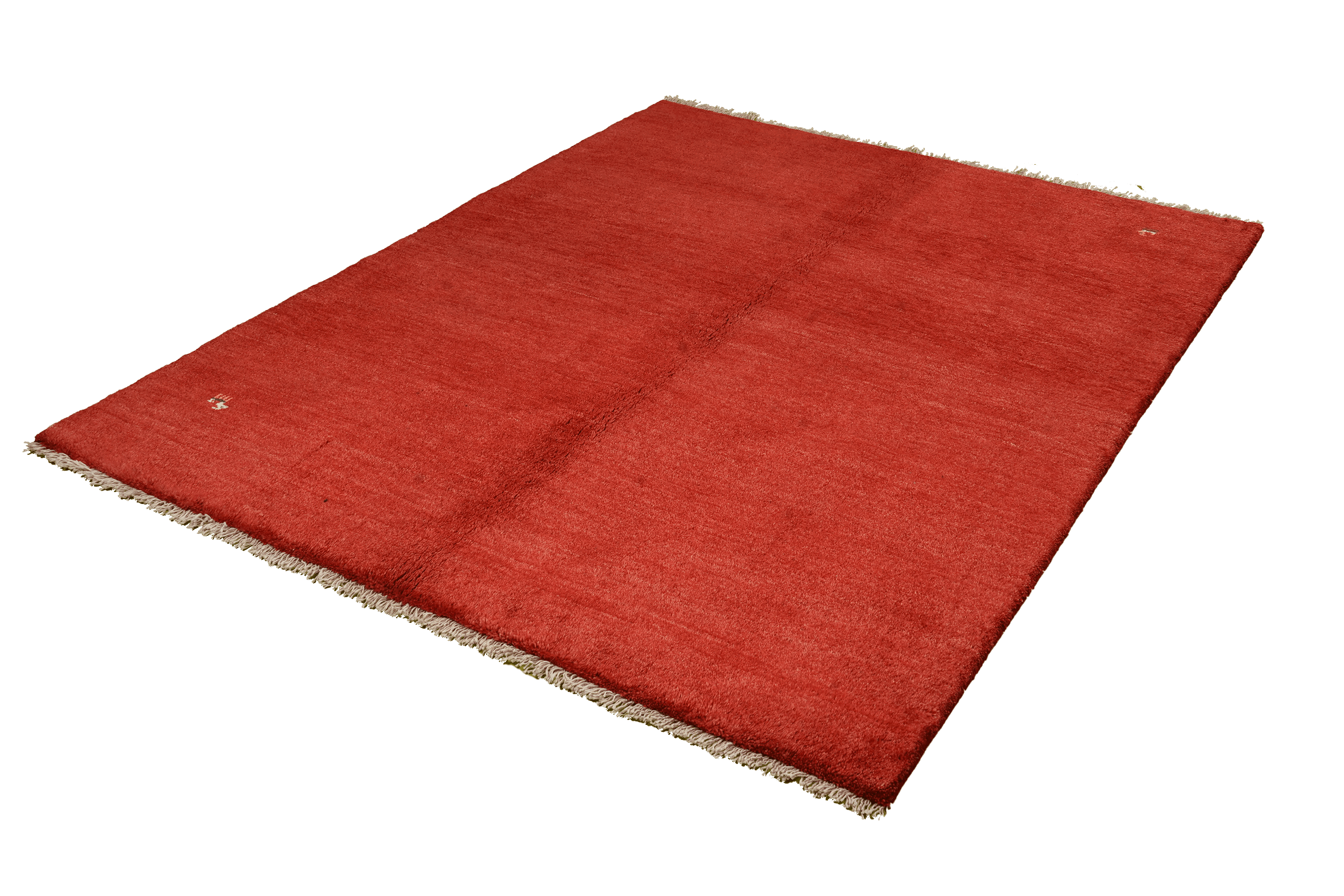 Gabbeh Teppich Wolle Rot