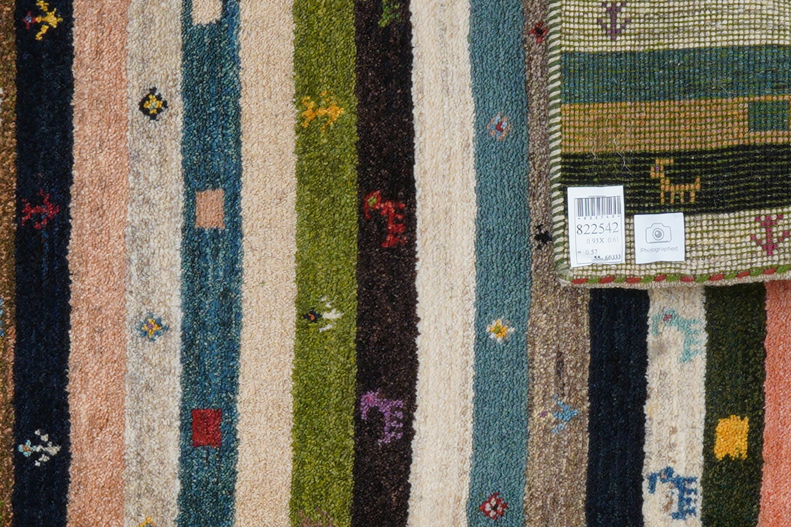 Tappeto Gabbeh in lana multicolore