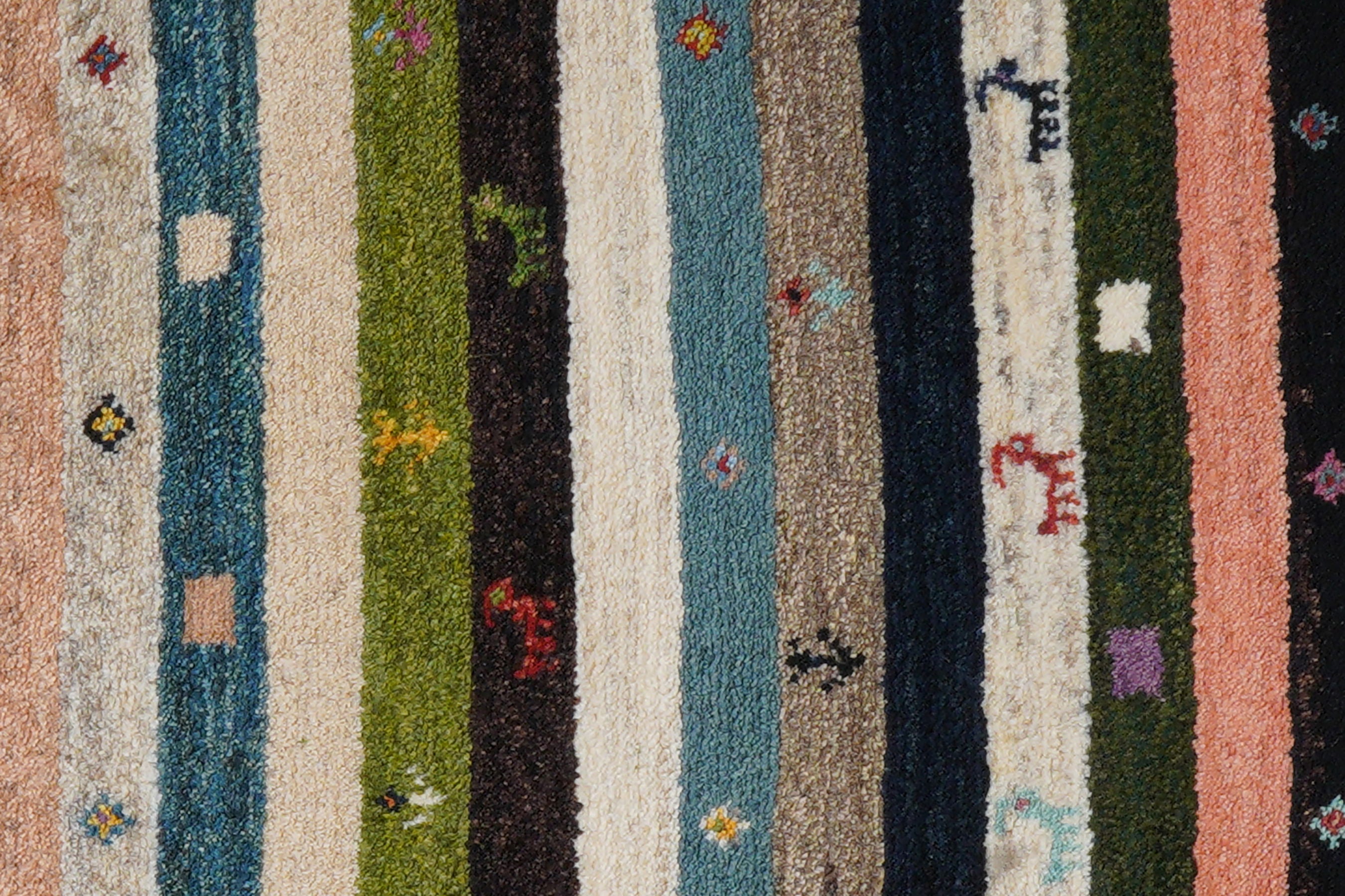 Tappeto Gabbeh in lana multicolore