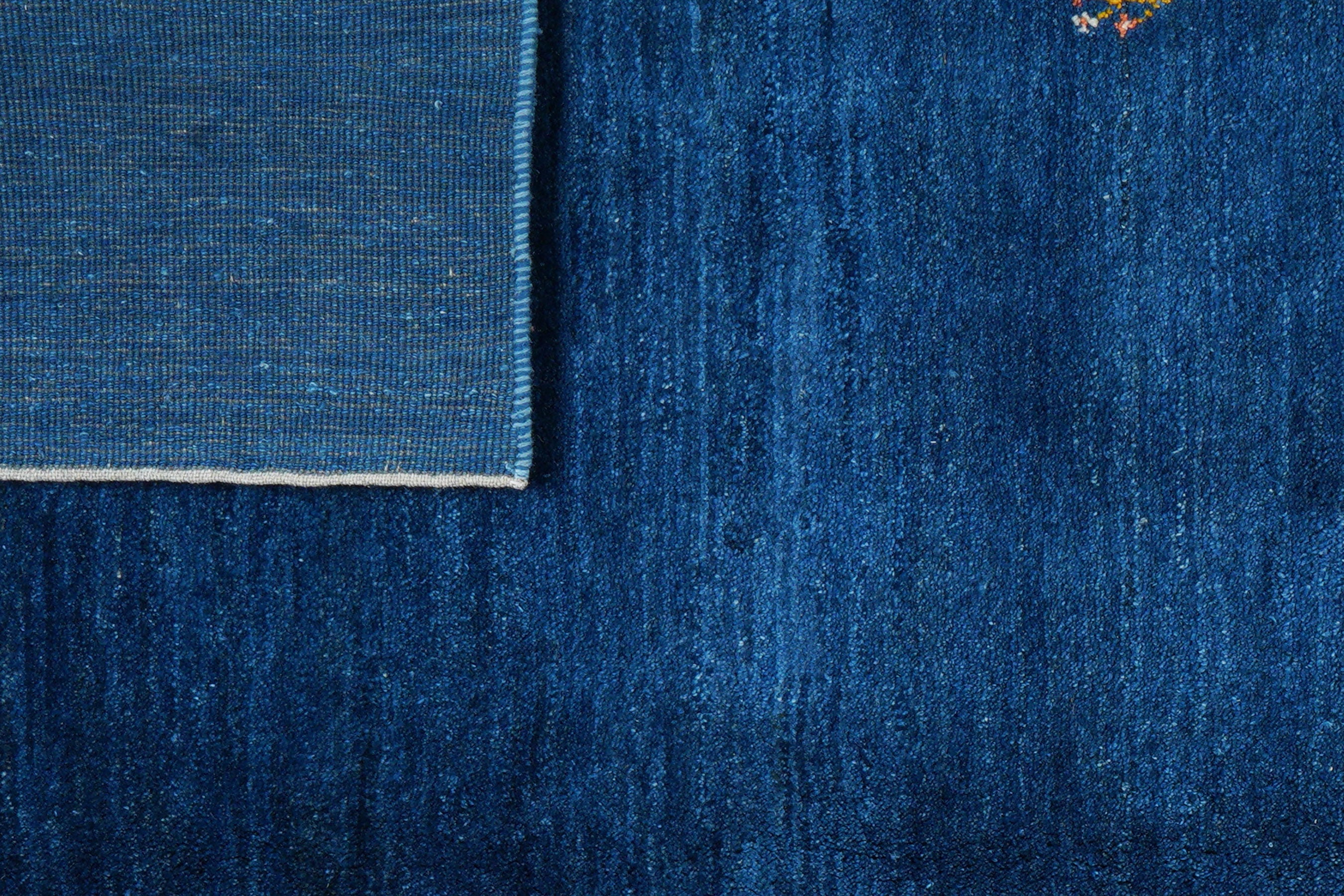 Gabbeh Carpet Wool Blue